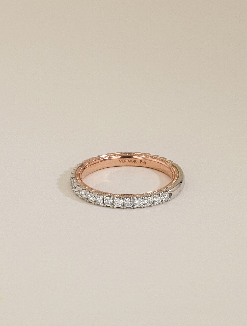 Verragio Tradition Two Tone Diamond Wedding Band