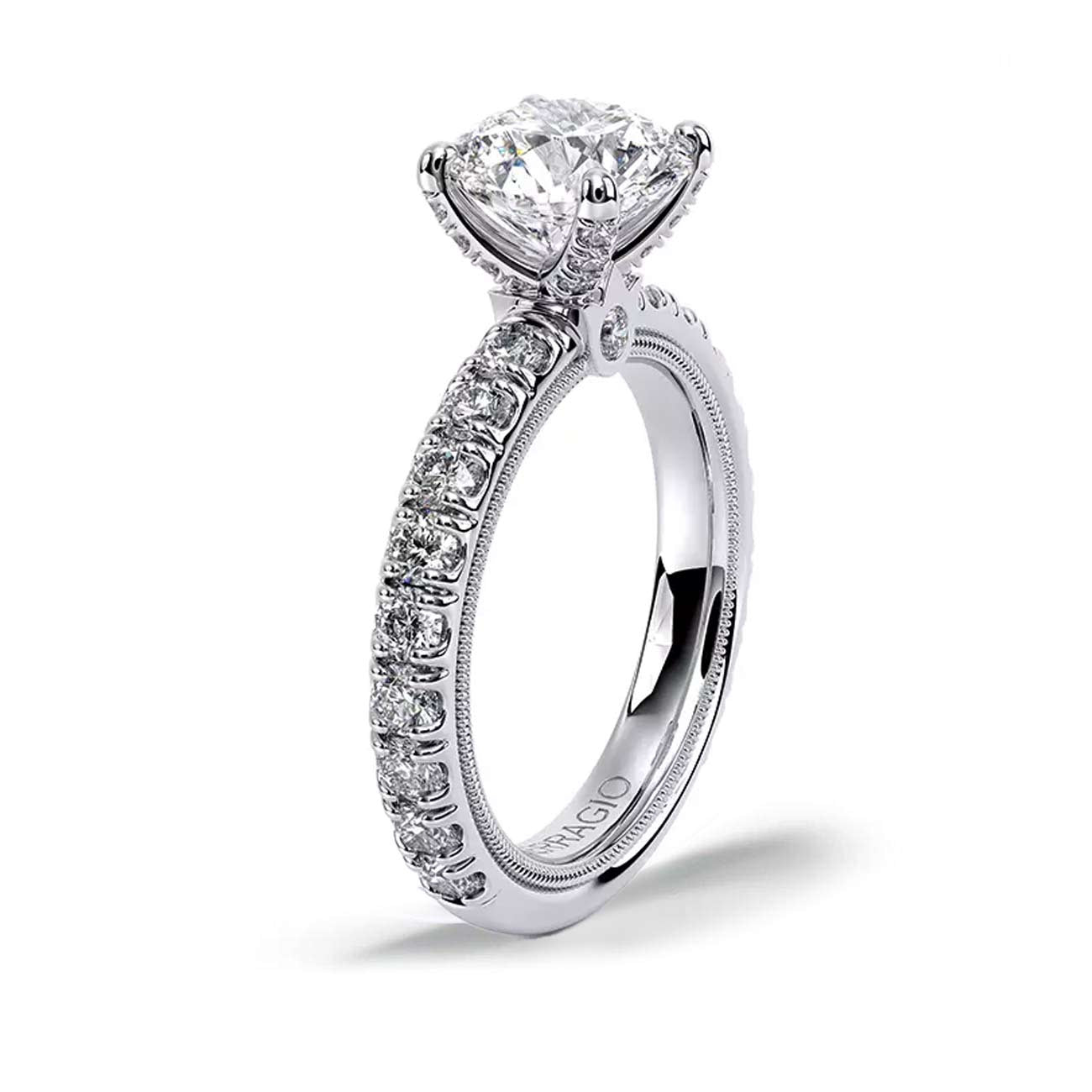 Verragio Tradition Round Pave Engagement Ring Setting