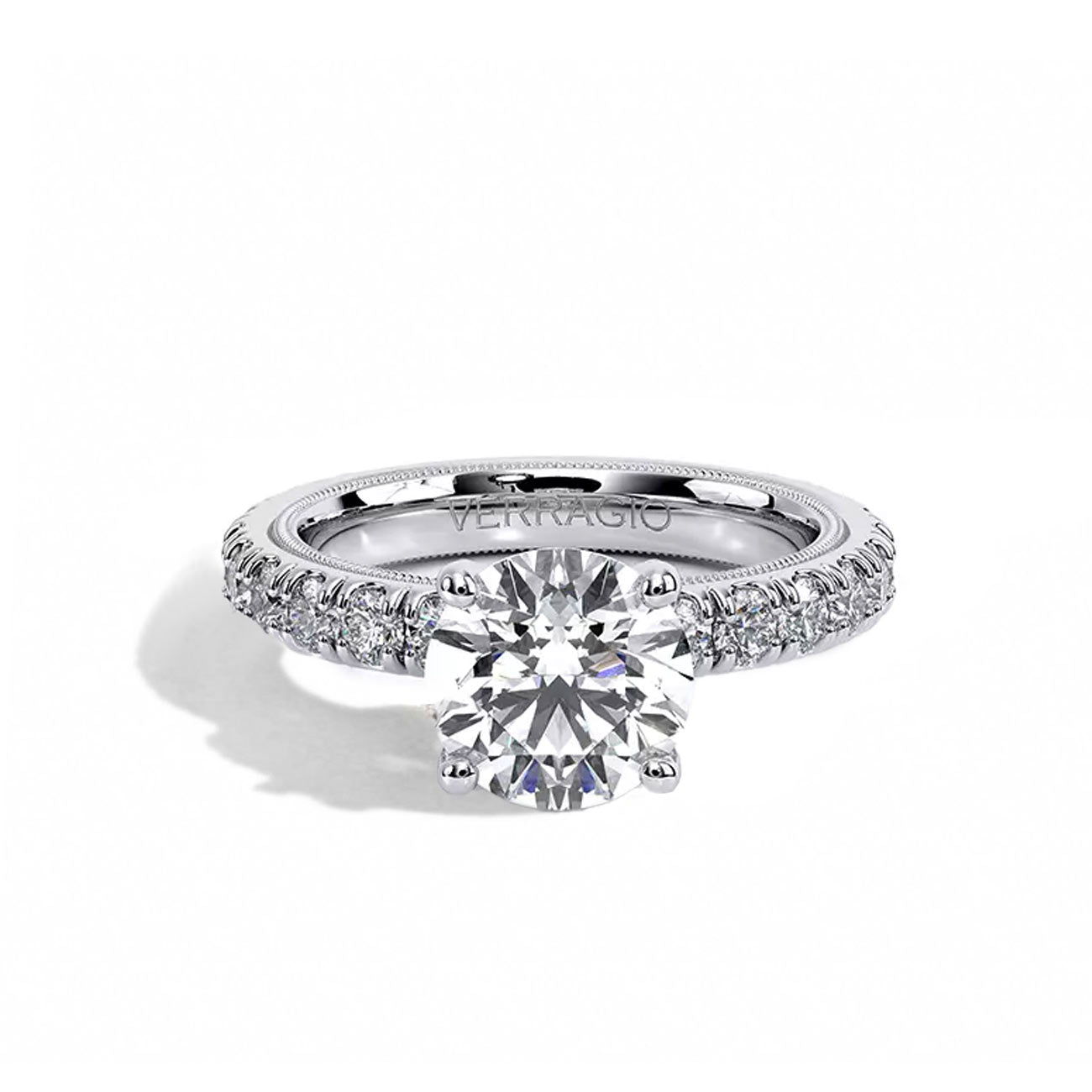 Verragio Tradition Round Pave Engagement Ring Setting