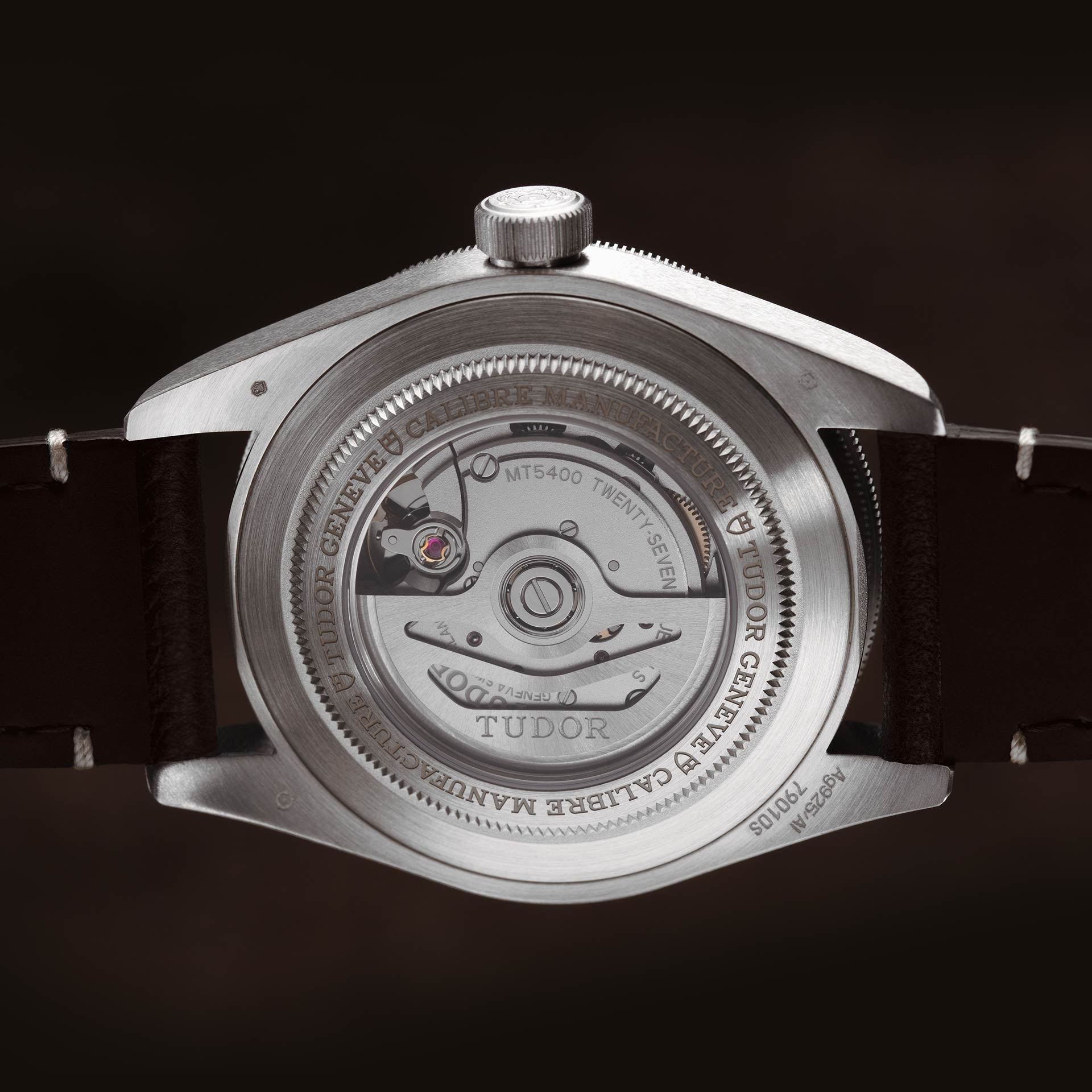 TUDOR Black Bay 58 925 with 39mm Silver Case and Brown Leather Bracelet