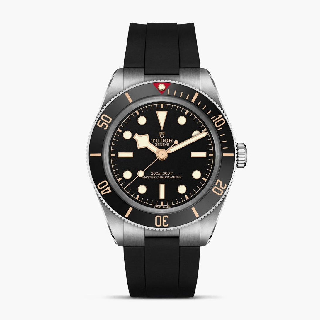 TUDOR Black Bay 58 with 39mm Steel Case on Rubber Strap