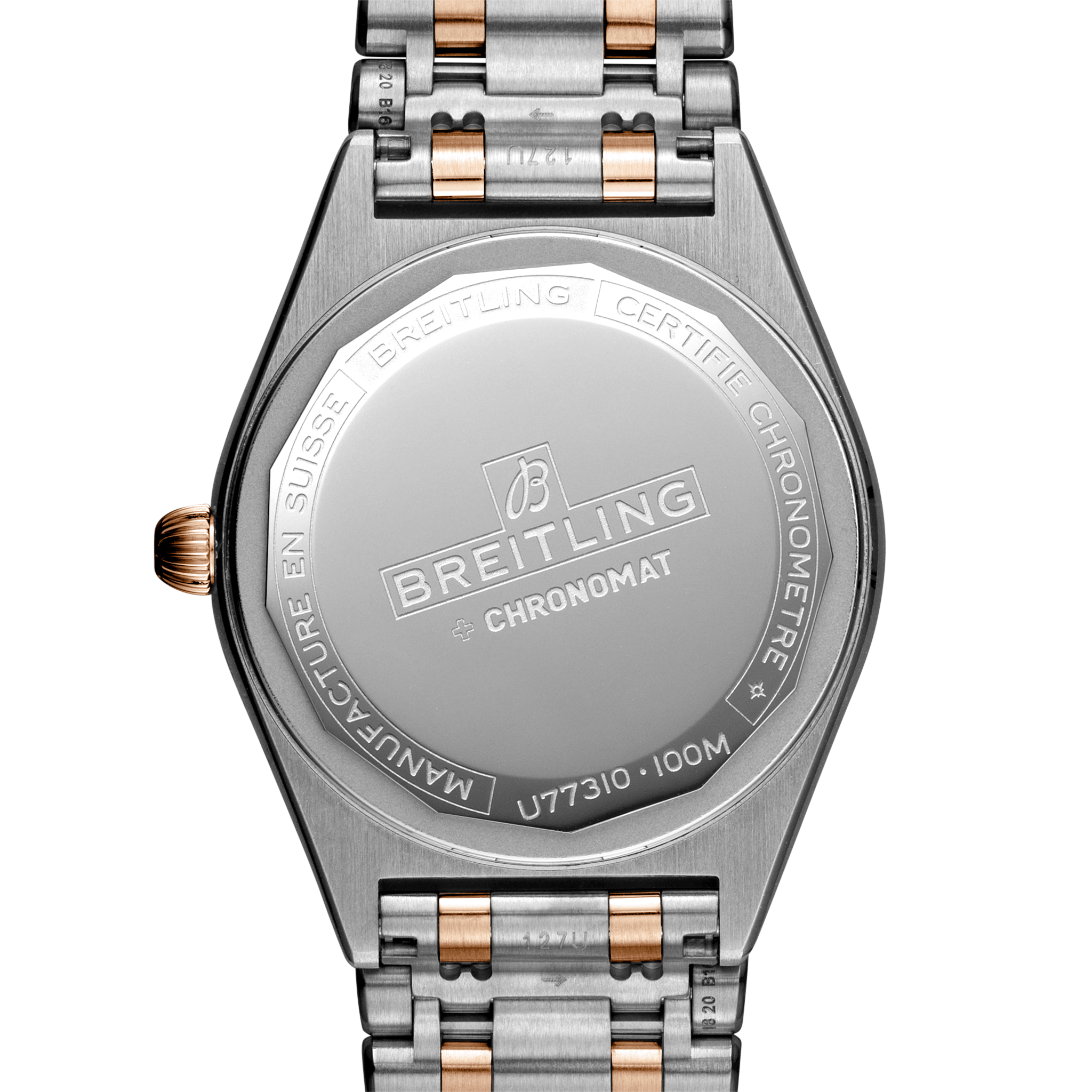 Breitling Chronomat 32 Women's Watch in Steel and Gold With White Dial
