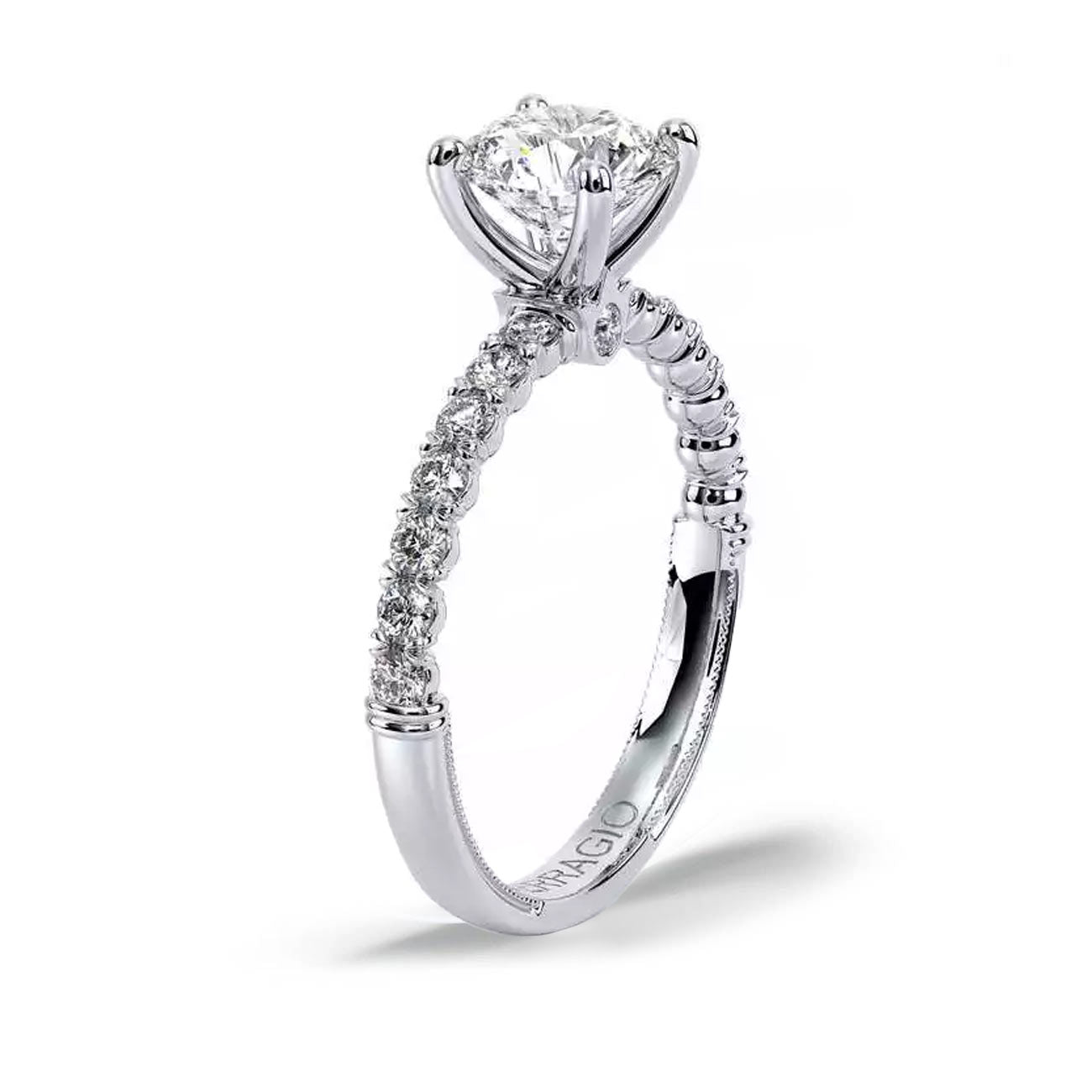 Verragio Renaissance Round Half Pave Engagement Ring Setting