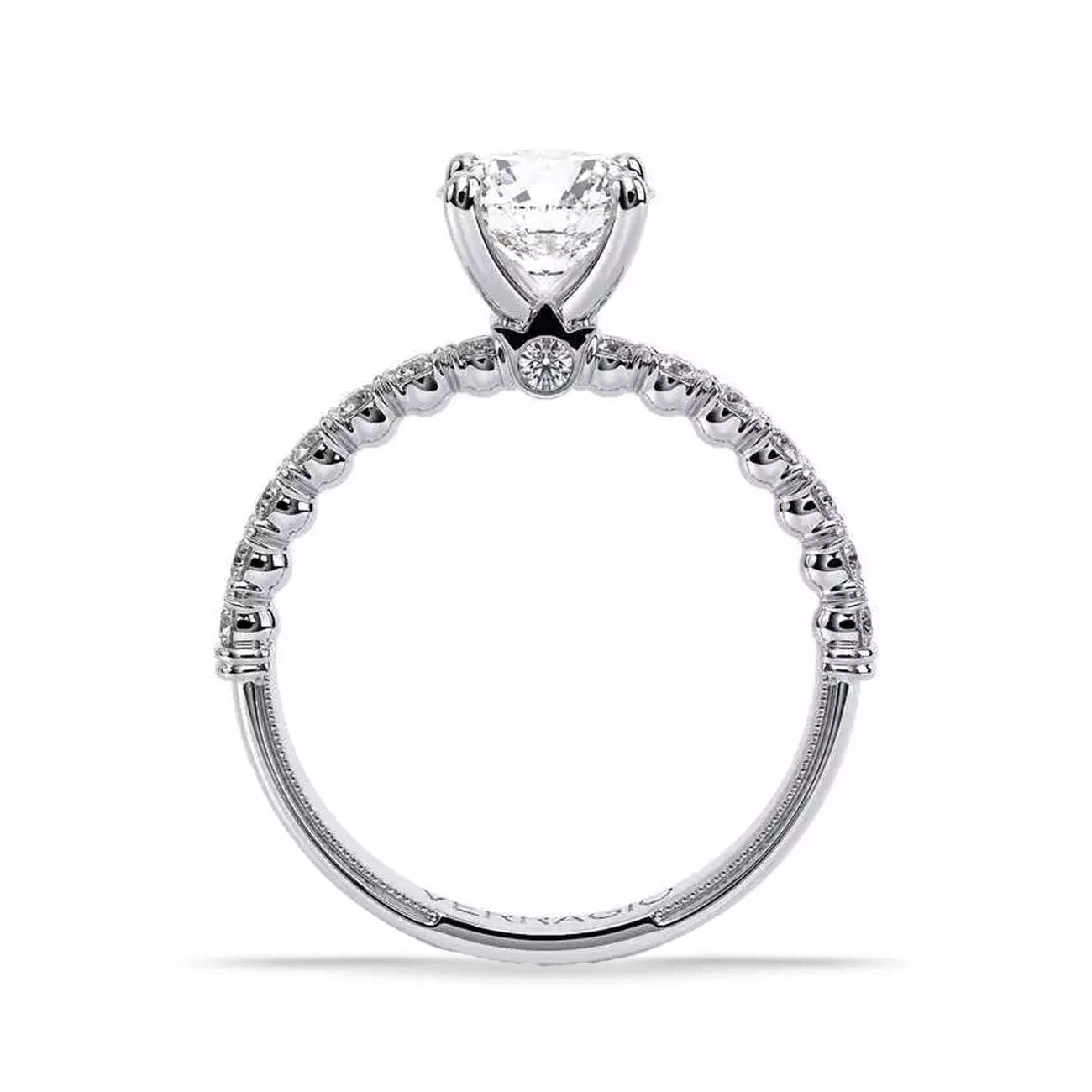 Verragio Renaissance Round Half Pave Engagement Ring Setting