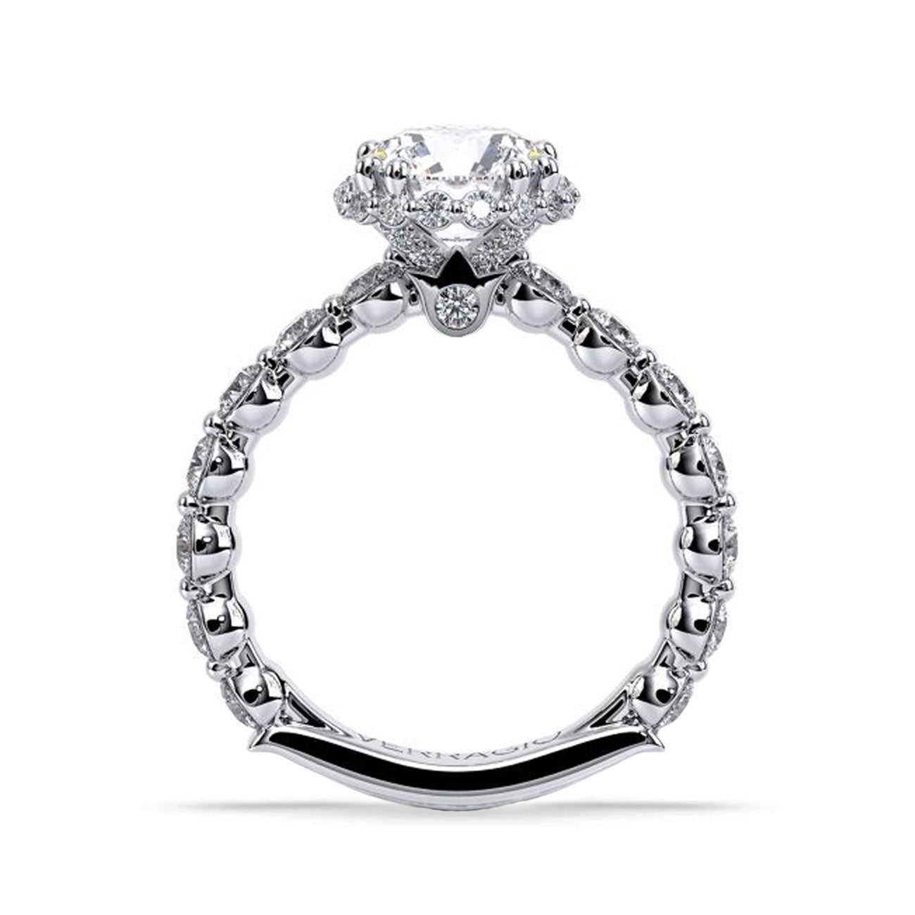 Verragio Renaissance Round Stardust Halo Engagement Ring Setting