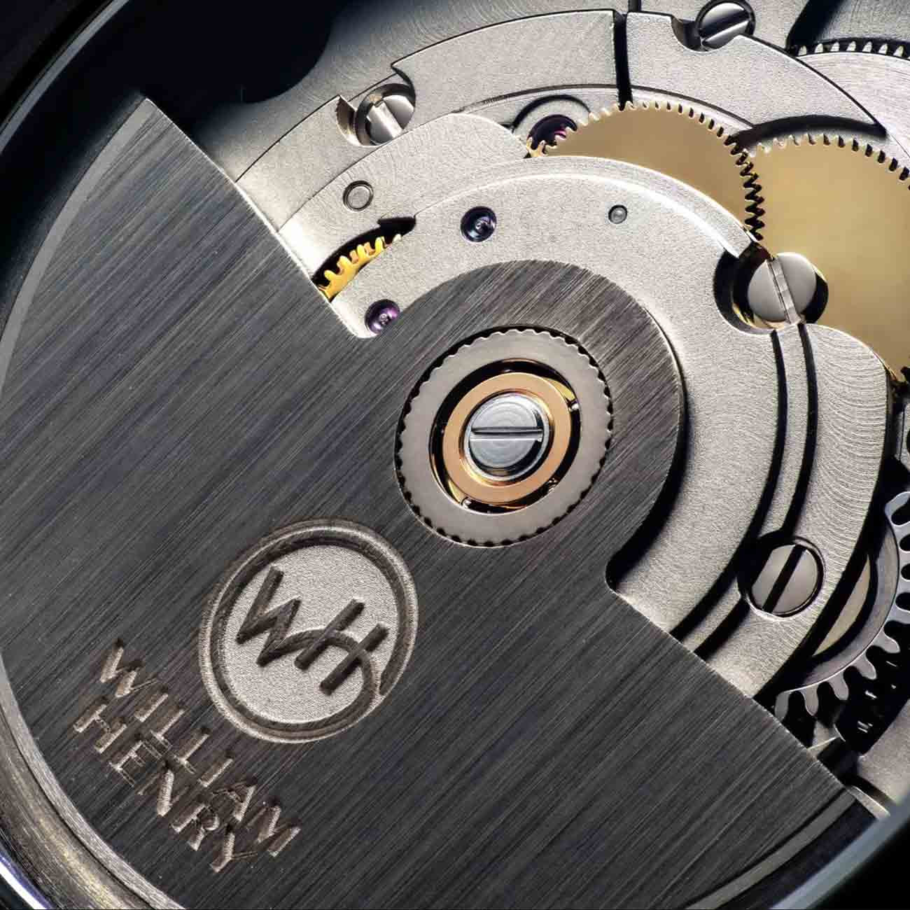 William Henry Legacy Mammoth Blue Damascus Watch - 42mm