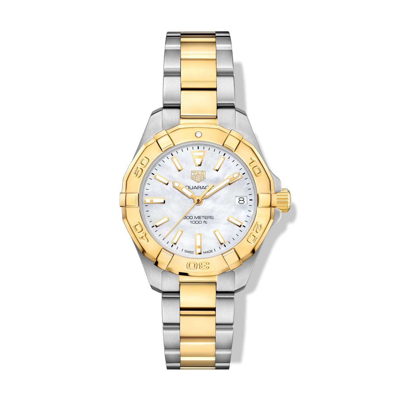 TAG Heuer Aquaracer Two-Tone Ladies Watch in Mother-of-Pearl  - 32mm
