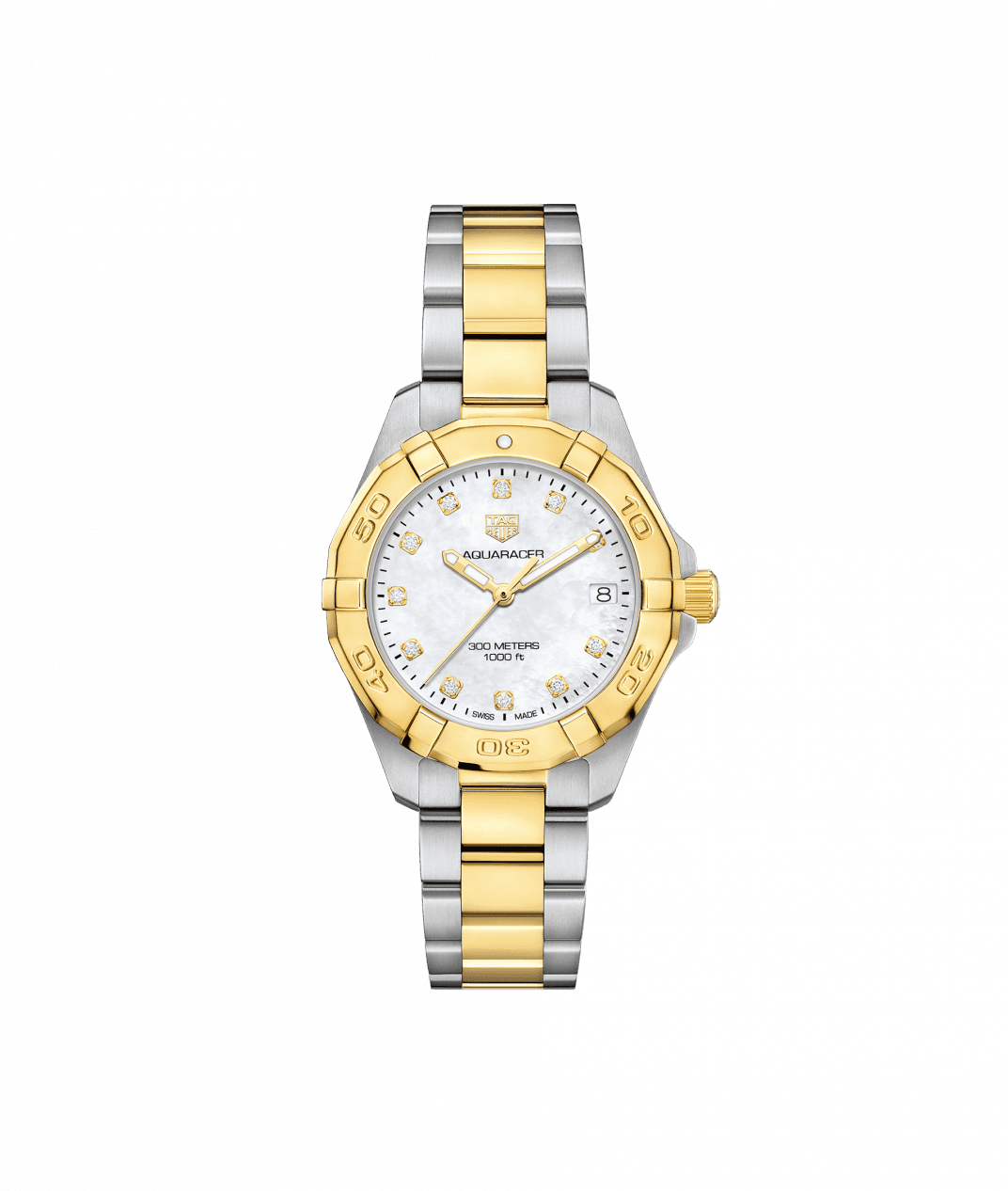 TAG Heuer Aquaracer Quartz Ladies Watch Steel and Yellow Gold - 32mm