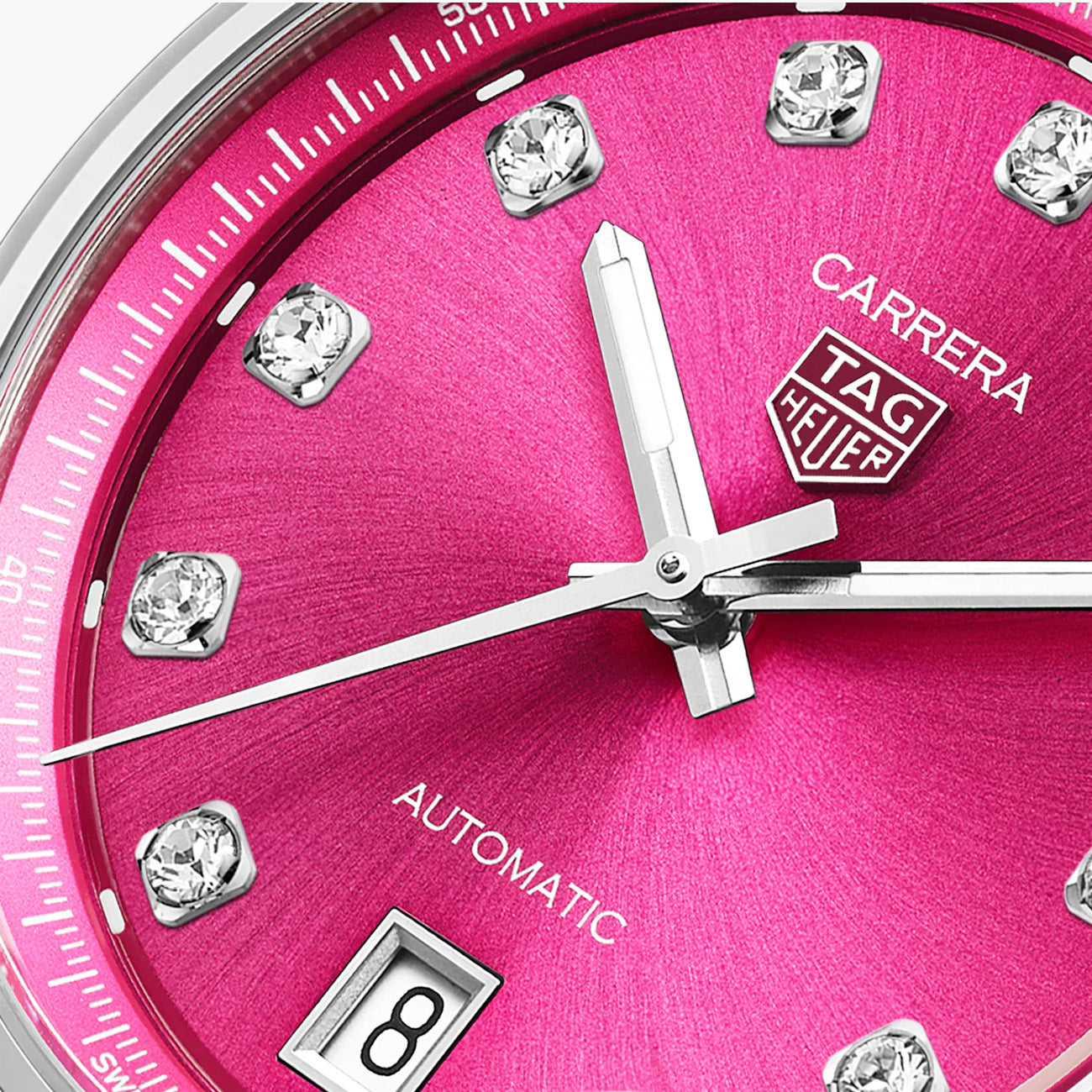 TAG Heuer Carrera Date Watch Pink Diamond Dial - 36mm