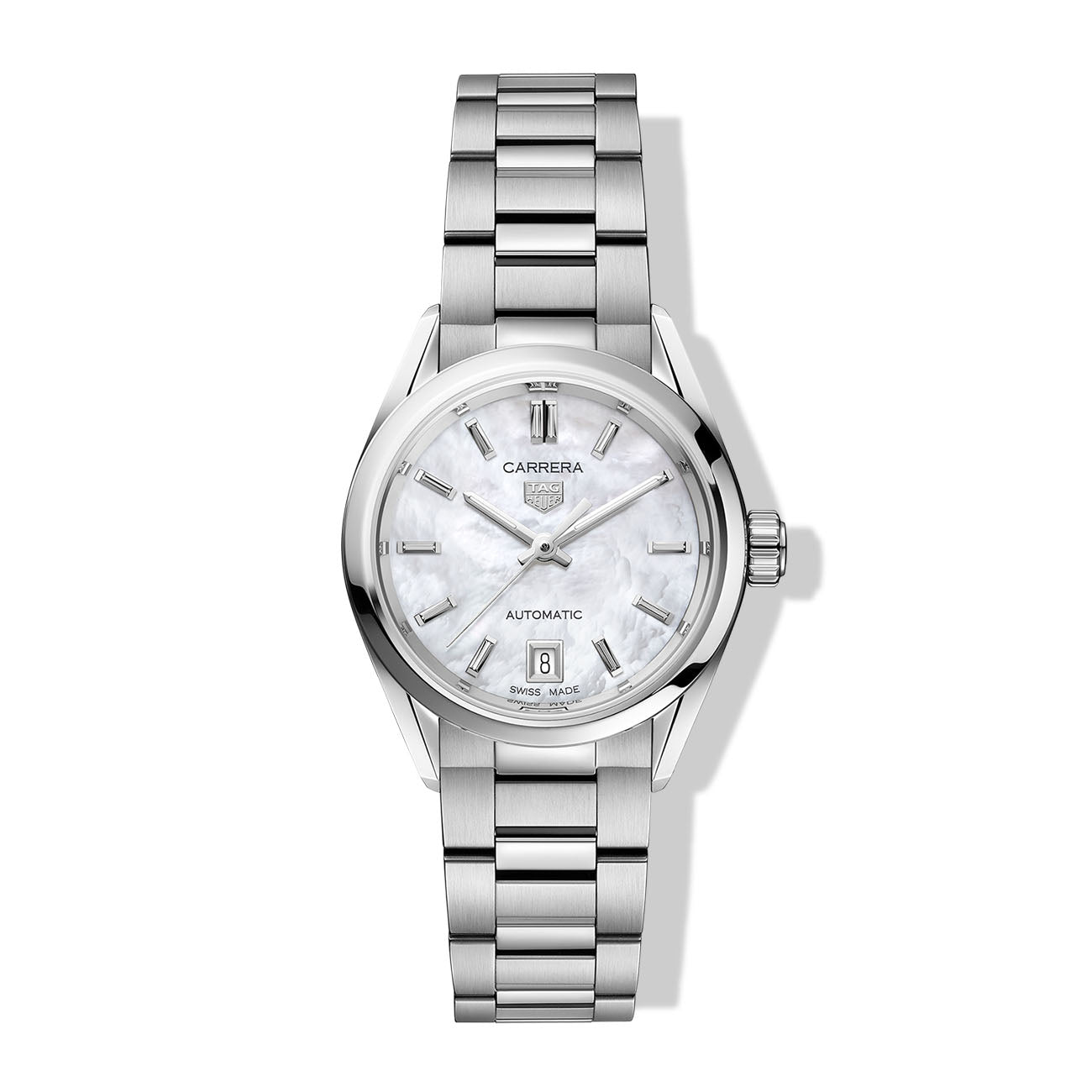 TAG Heuer Carrera Calibre 9 Three Hand Mother of Pearl Dial – 29mm