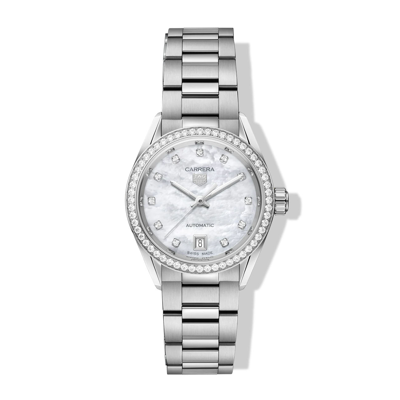 TAG Heuer Carrera Calibre 9 Diamond Bezel Mother-of-Pearl – 29mm