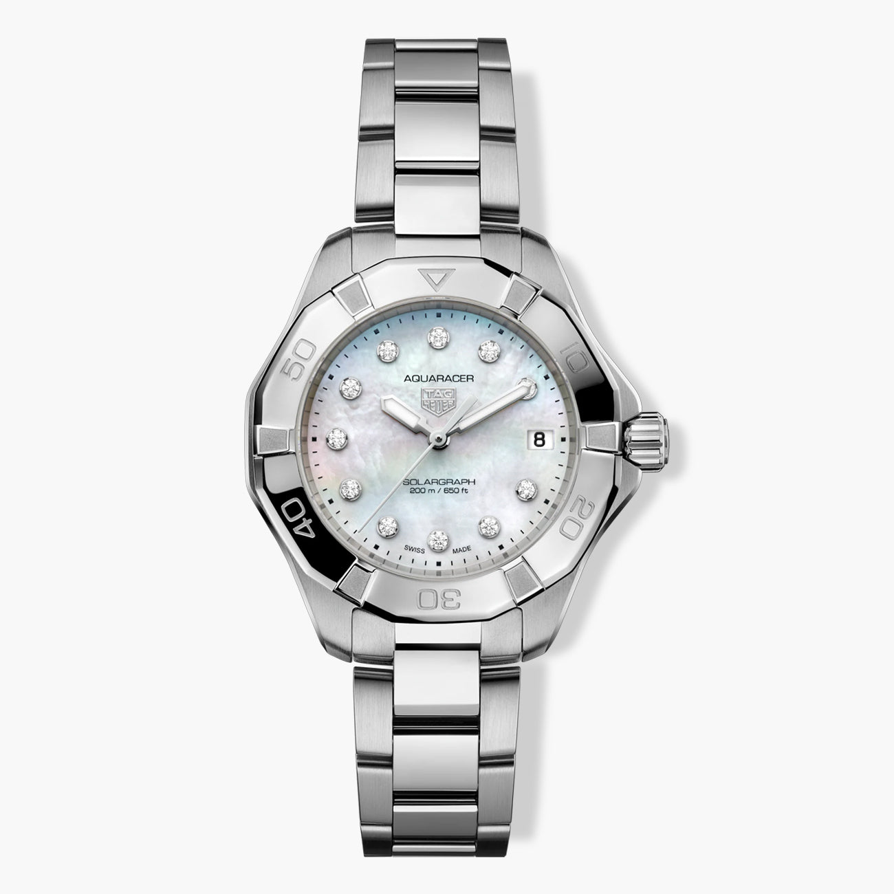 TAG Heuer Aquaracer Mother-of-Pearl Solargraph Watch - 34mm