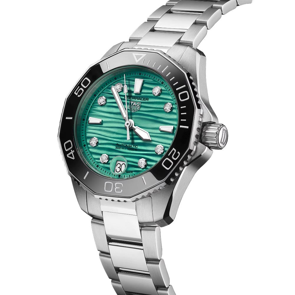 TAG Heuer Ladies Aquaracer Professional 300 Turquoise Dial - 36mm