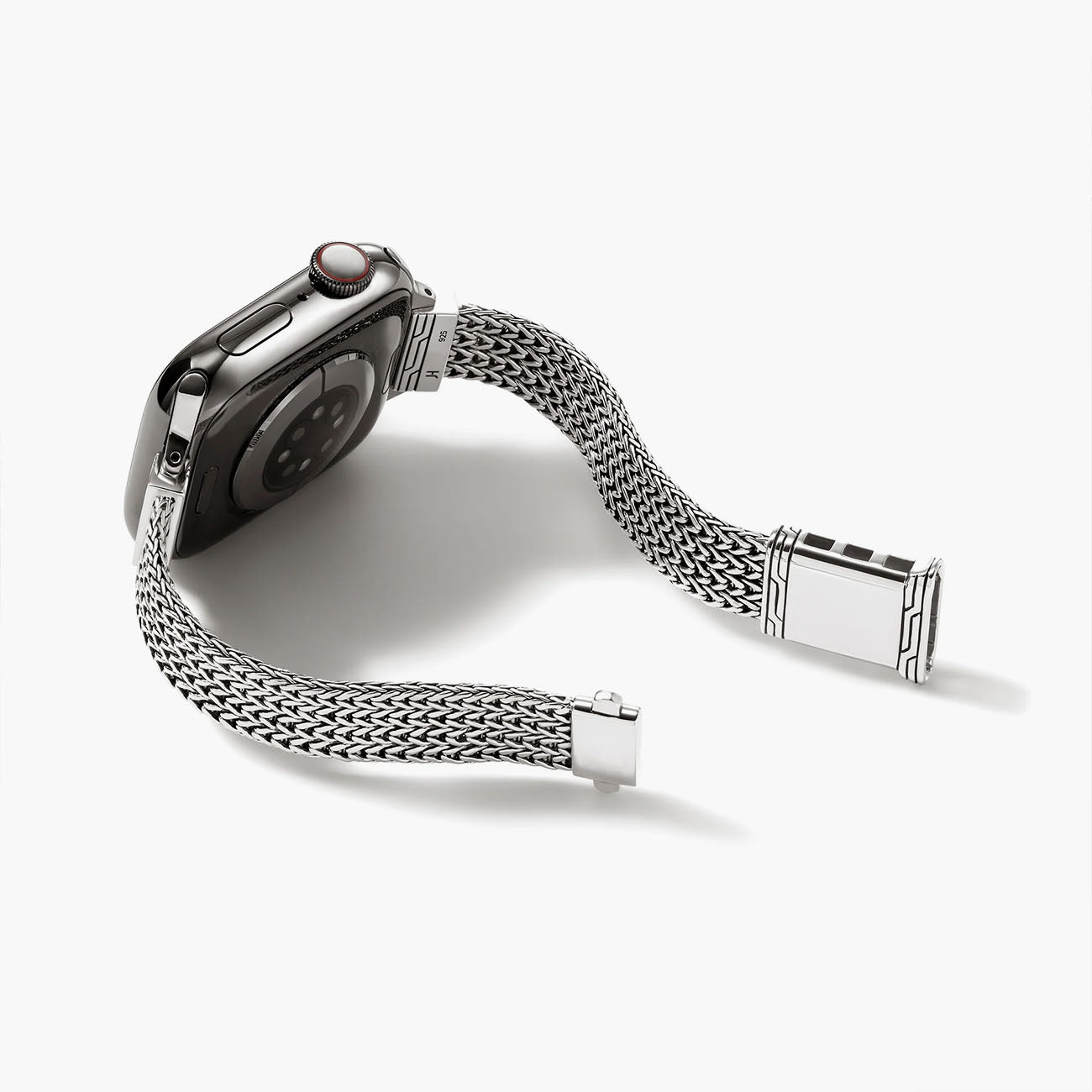 John Hardy Apple Watch® Silver Diamond Bracelet - 12mm