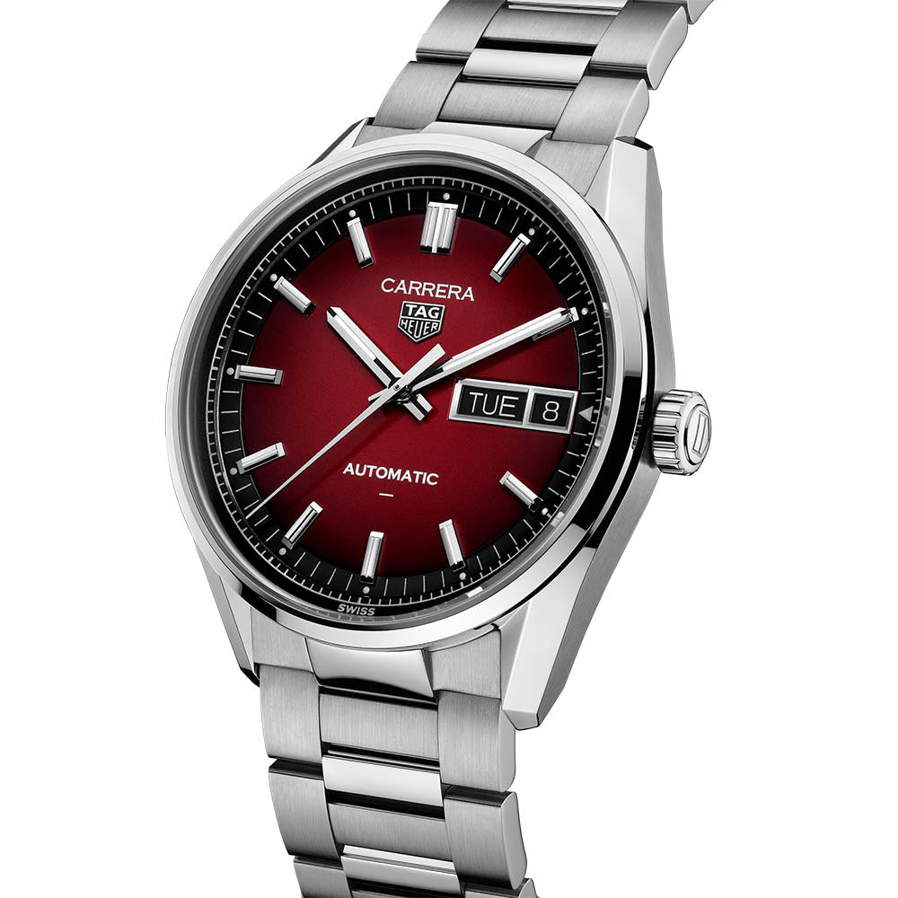 TAG Heuer Carrera Day-Date Smokey Red Dial