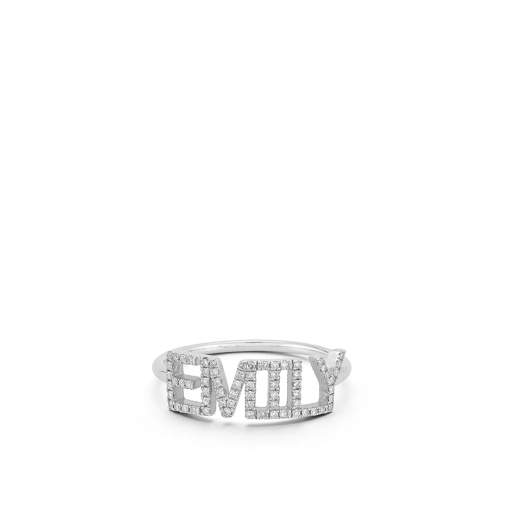 EF Collection Custom Name Ring
