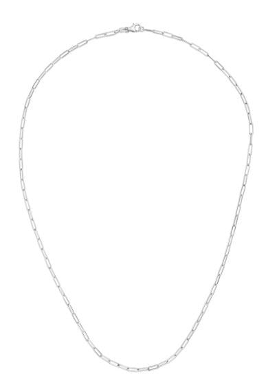 Dainty Paper Clip Link Necklace - 2.1mm