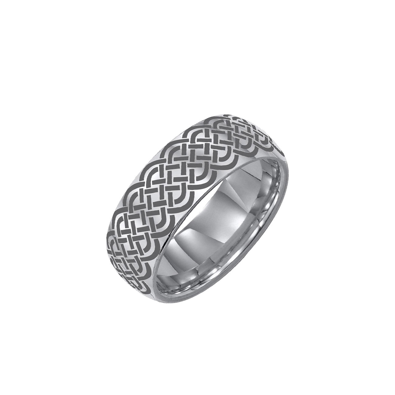 Celtic Weave Tungsten Wedding Band - 8mm
