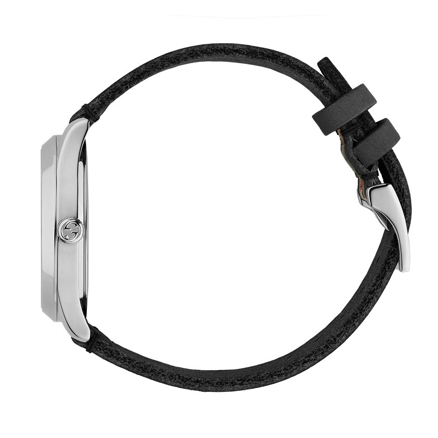 Gucci G-Timeless Black Green & Red Striped Nylon Watch