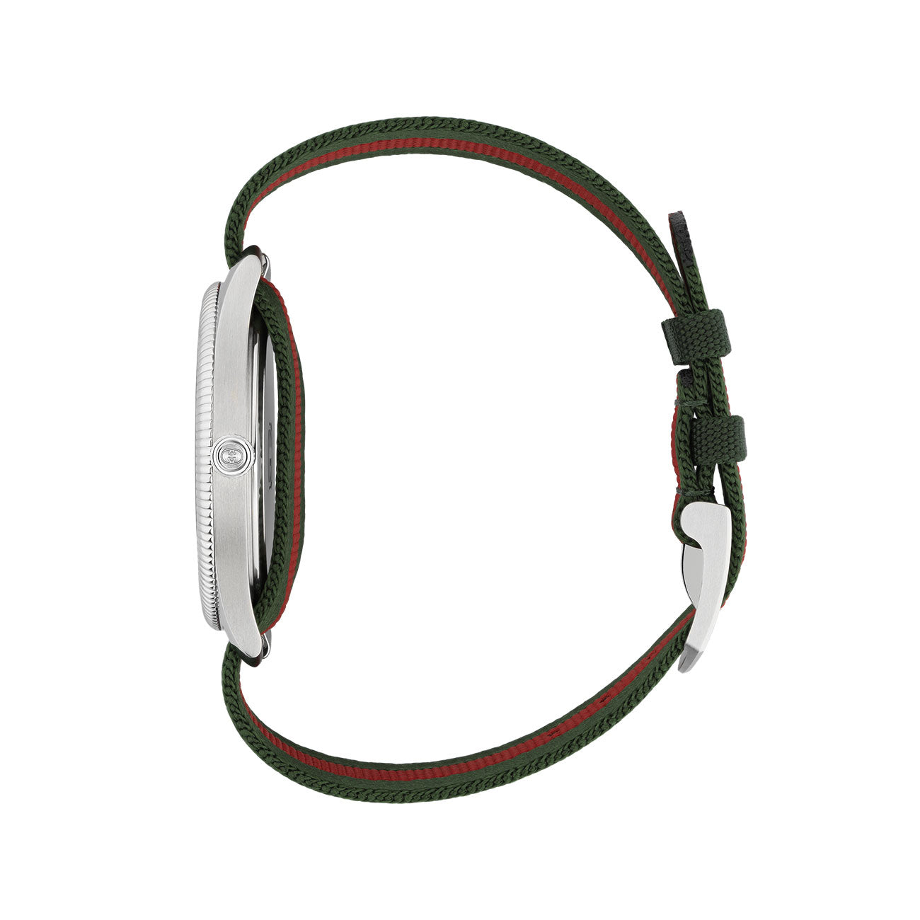 Gucci G-Timeless 38mm Red and Green Striped Nylon Watch