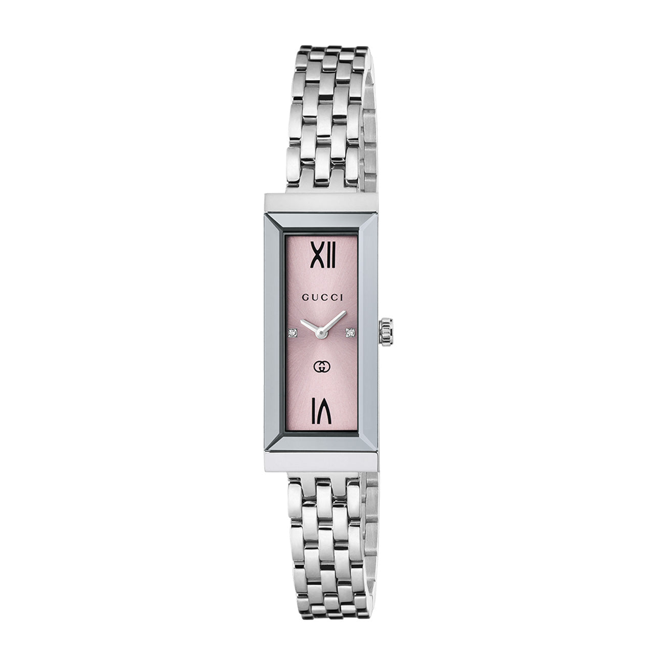 Gucci G-Frame Pink Dial Rectangular Ladies' Watch