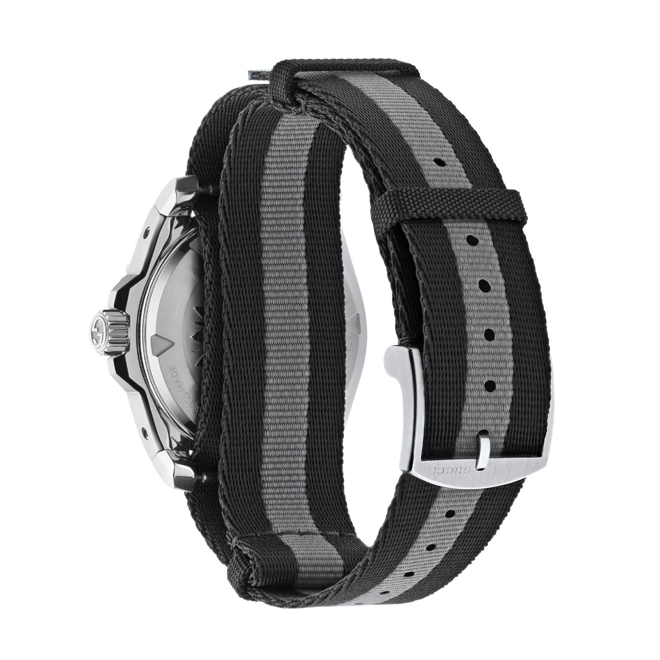 Gucci Dive Stainless Steel Black Dial Watch - 40mm