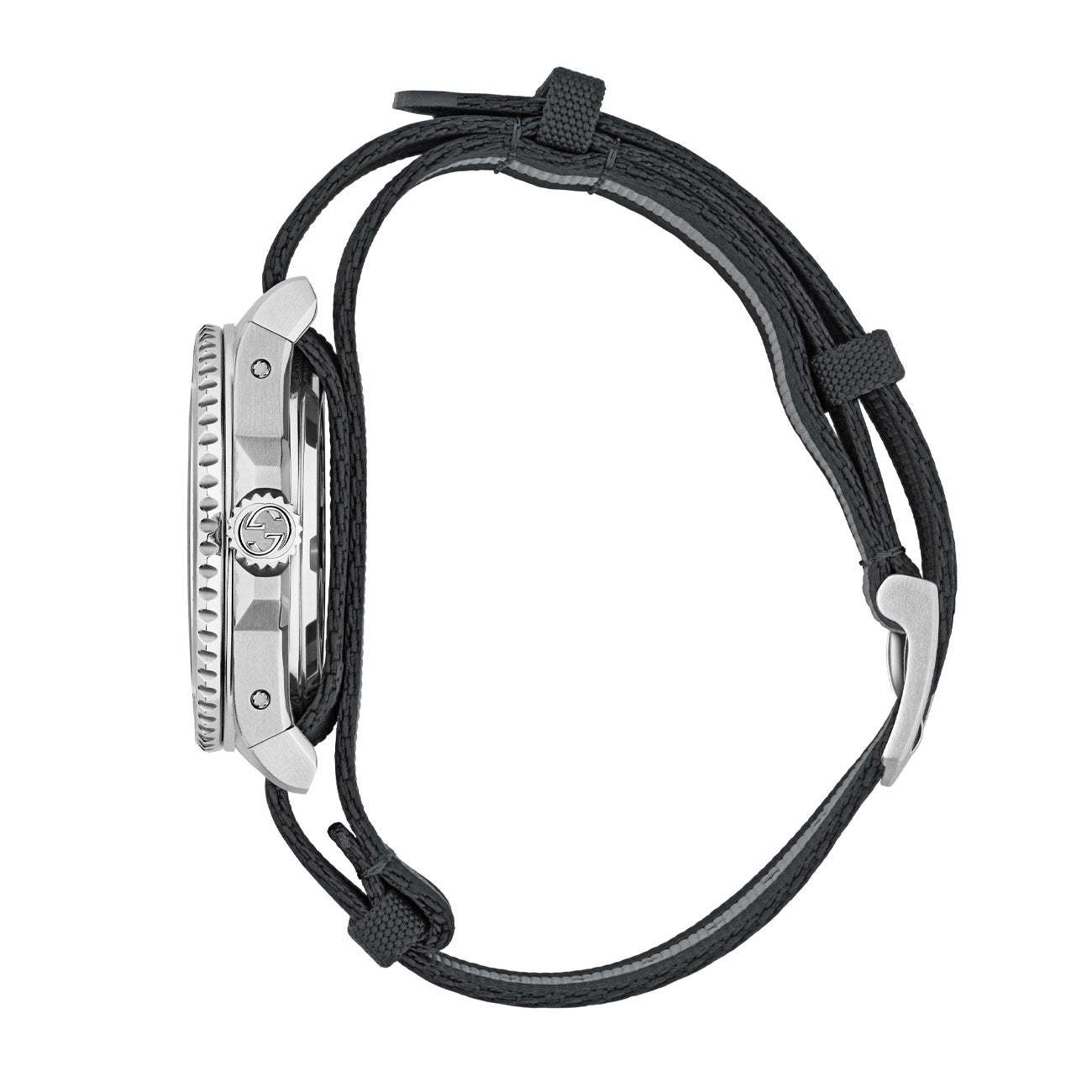 Gucci Dive Stainless Steel Black Dial Watch - 40mm