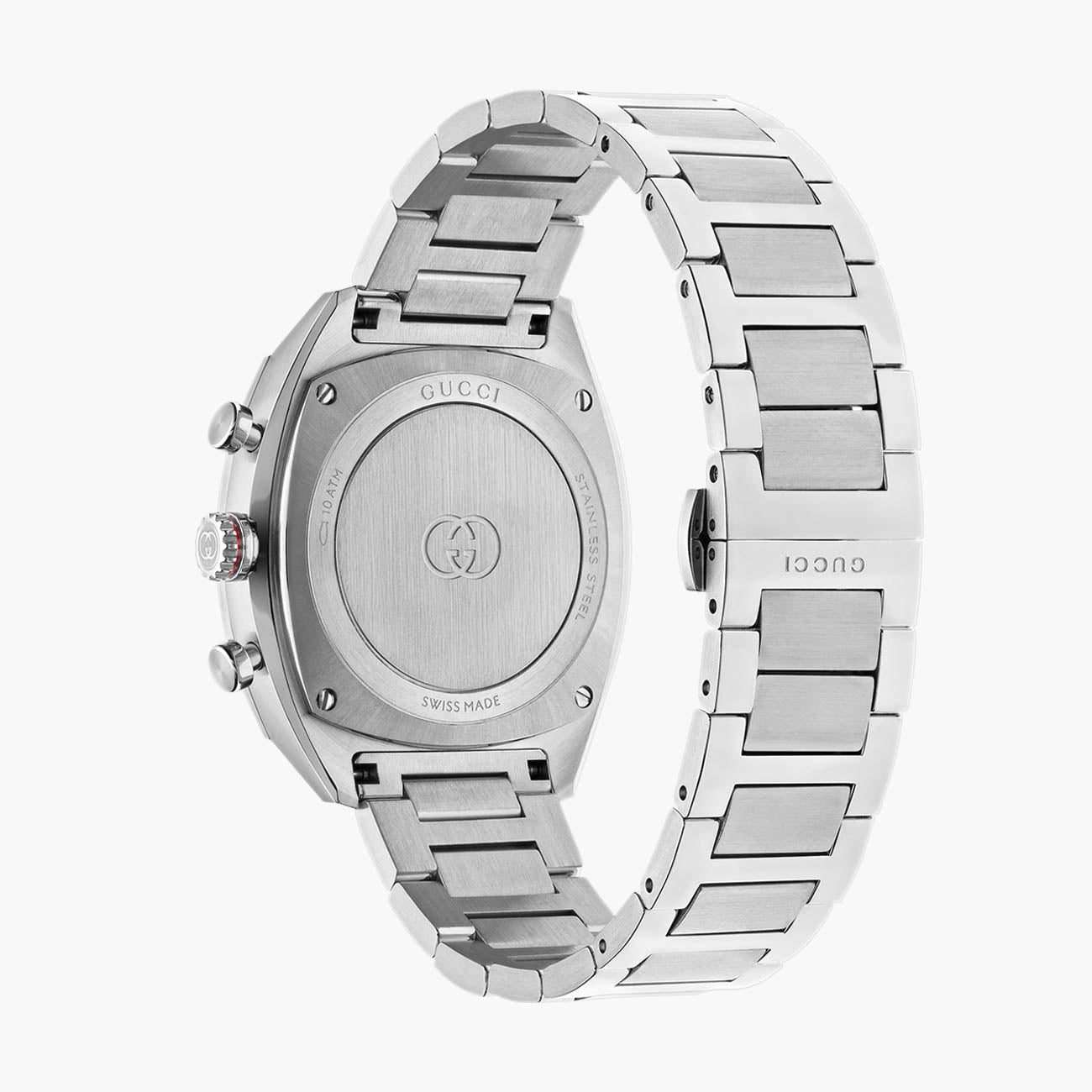 Gucci Dive Blue Dial Black Bezel Chrono 3 with Steel Bracelet - 41mm