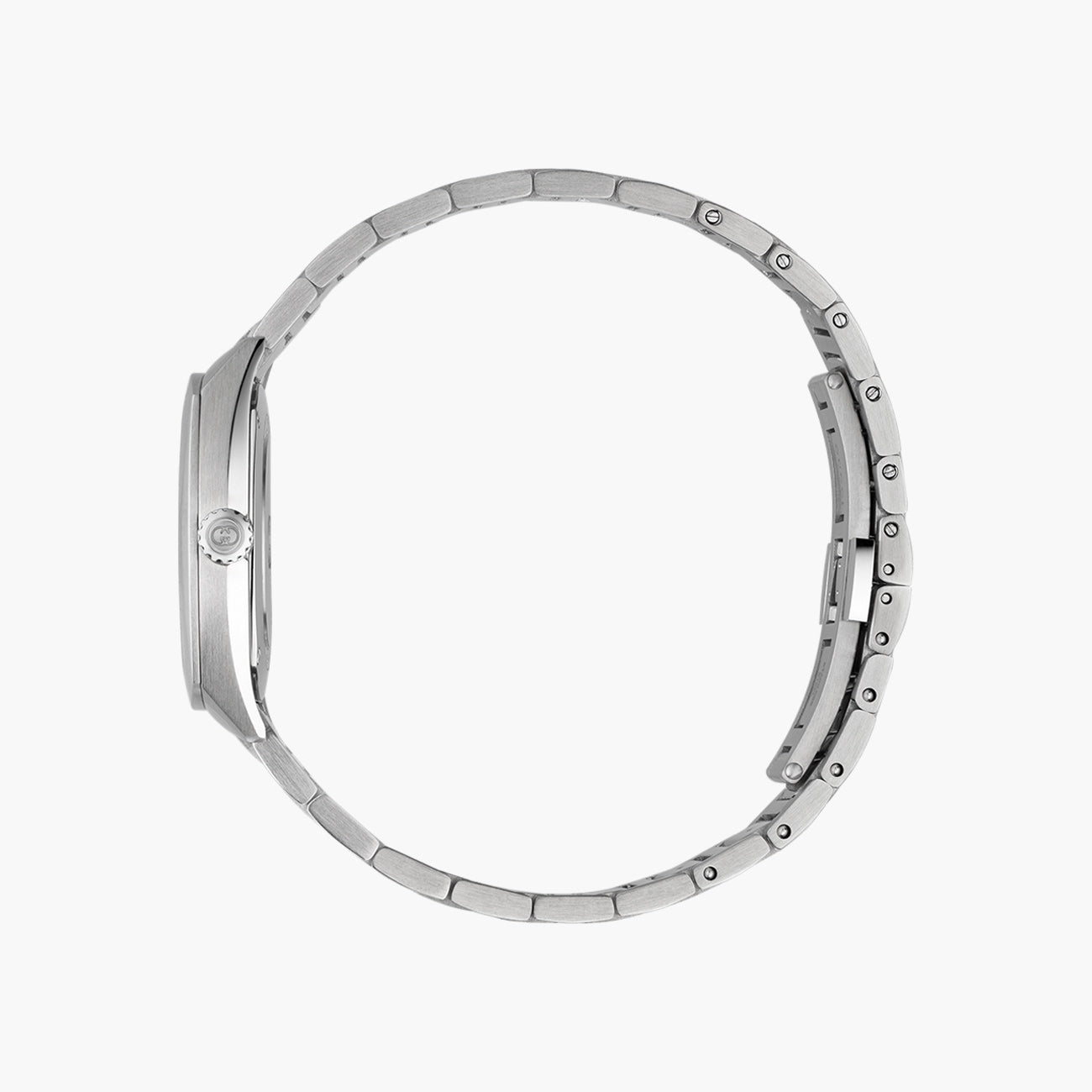 Gucci Interlocking G Silver Diamond Dial Quartz Watch with Steel Bracelet - 29mm