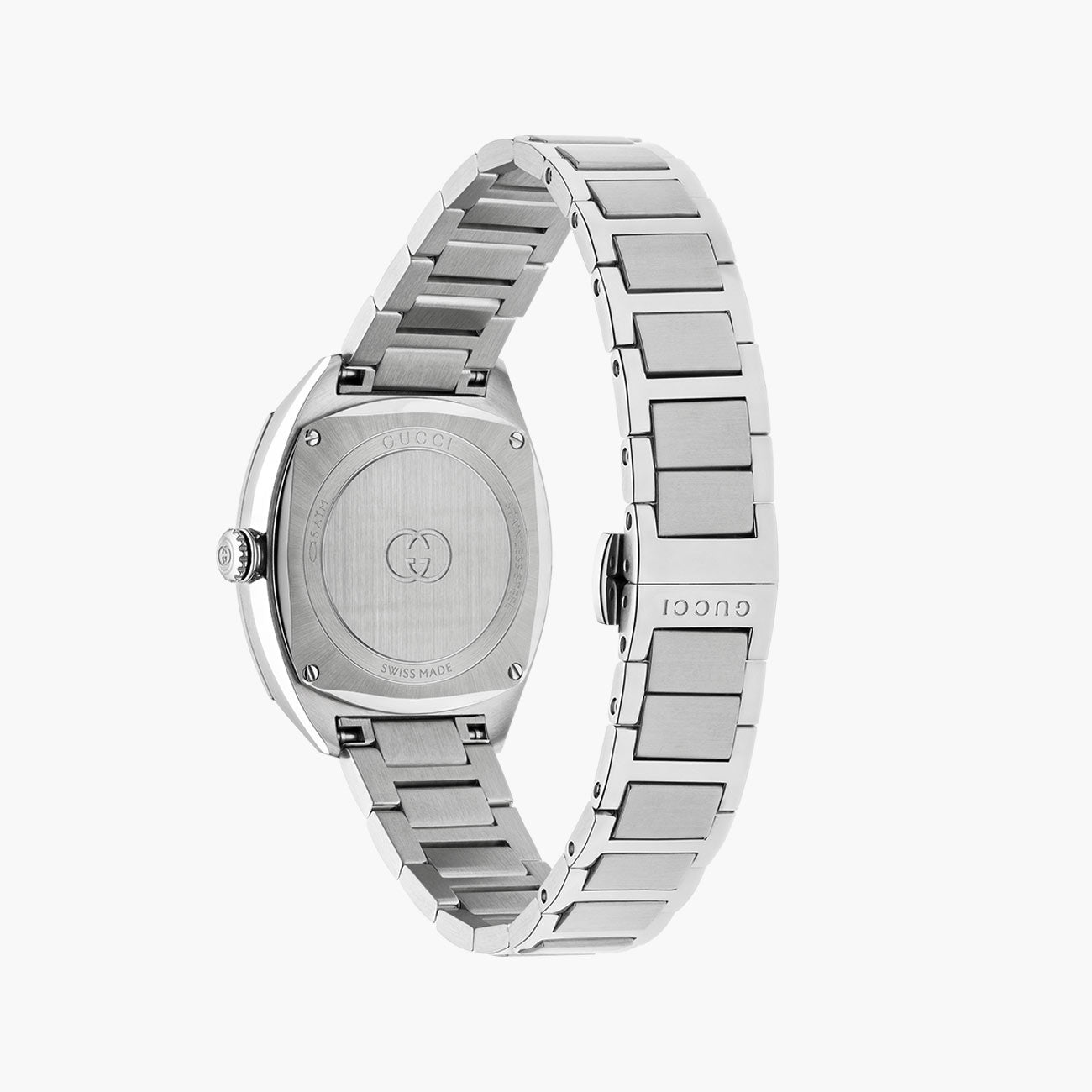 Gucci Interlocking G Pink Diamond Dial Quartz Watch with Steel Bracelet - 29mm