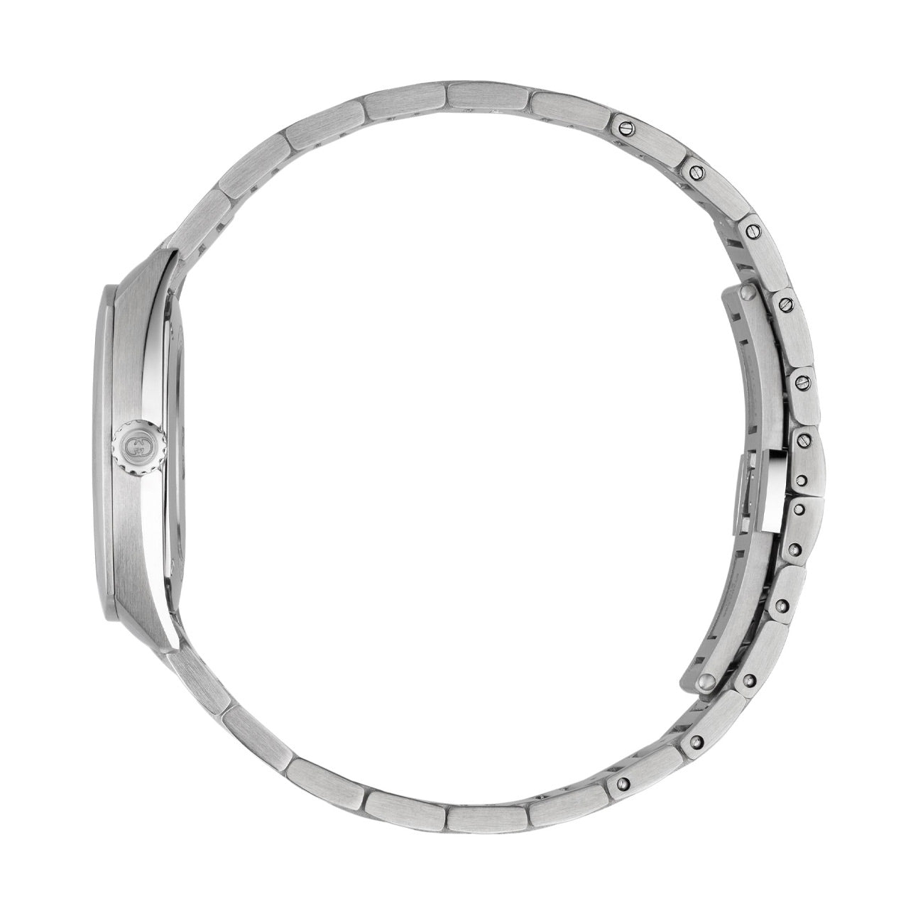 Gucci Interlocking G Black Dial Watch on Steel Bracelet - 29mm