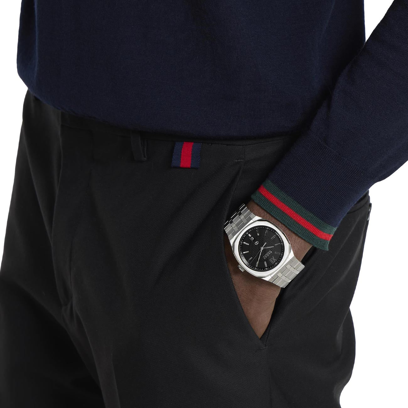 Gucci 25H Black Dial Watch - 40mm