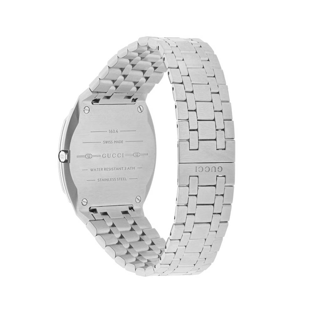 Gucci 25H Stainless Steel and Silver Watch - 38mm
