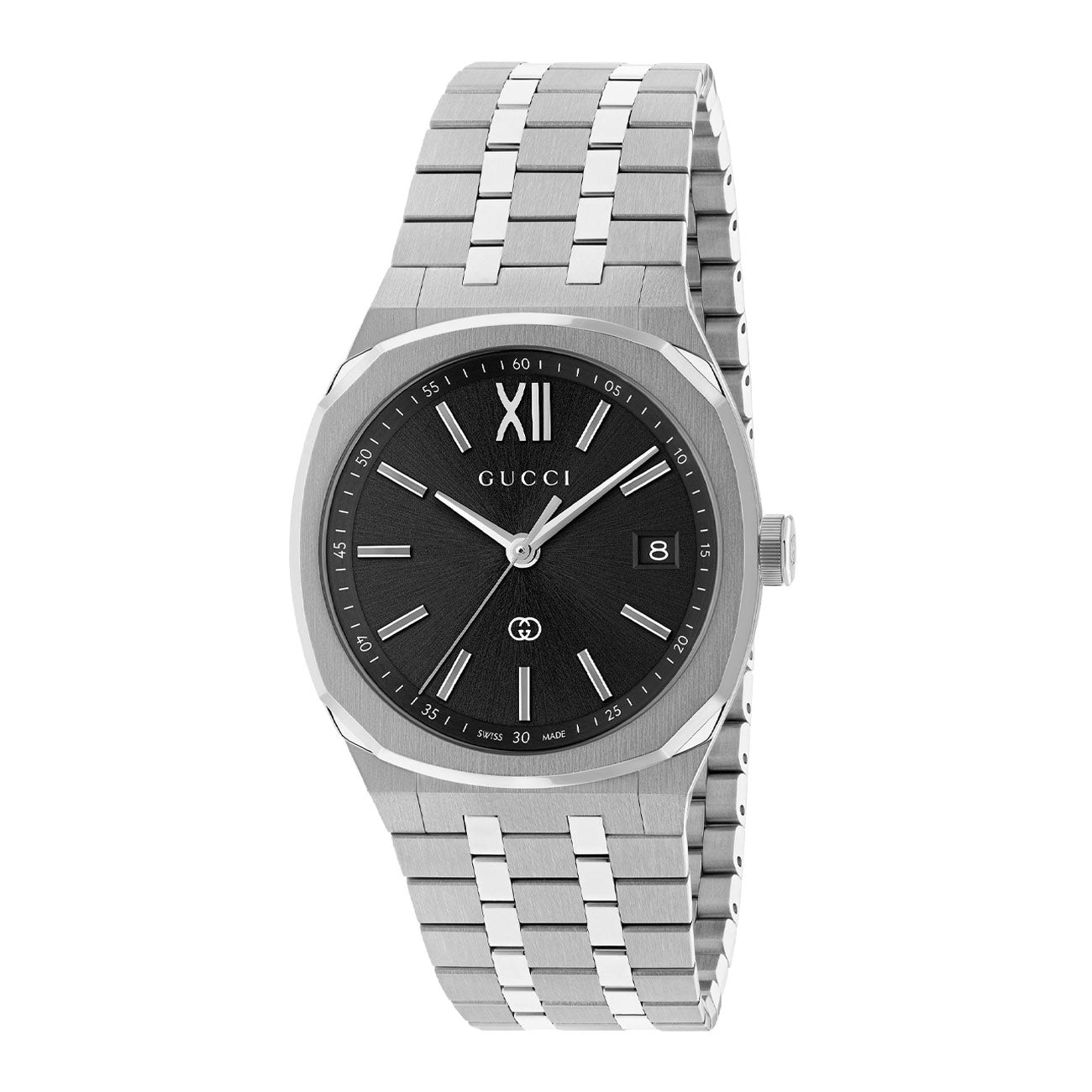 Gucci 25H Black Dial Watch - 36mm