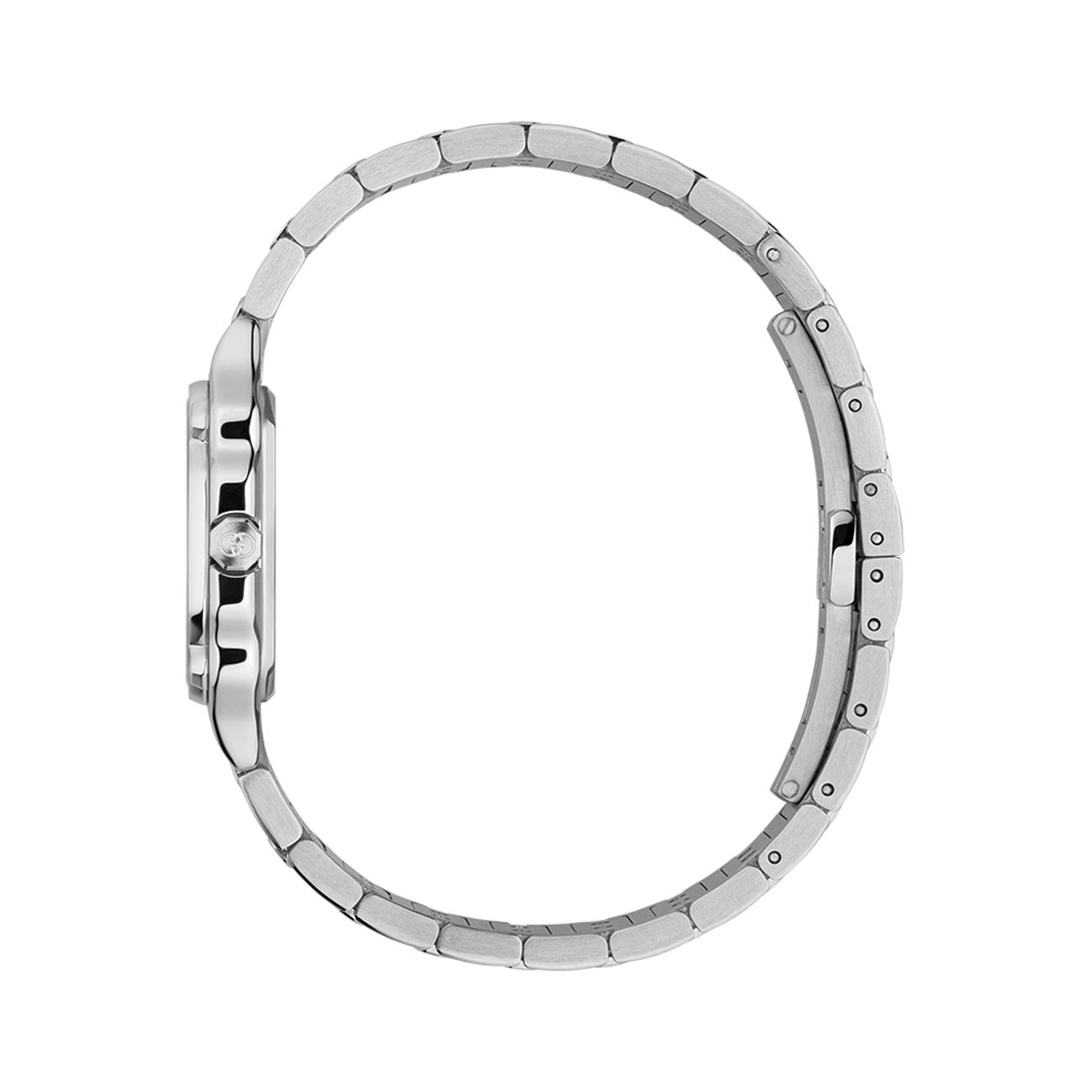 Gucci G-Flat Pink Diamond Dial on Stainless Steel Bracelet - 24mm