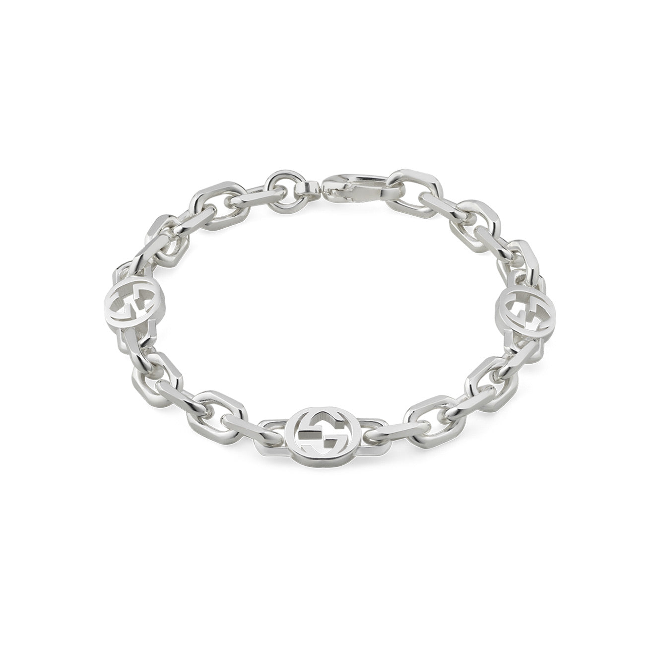 Gucci Interlocking G Silver Small Bracelet