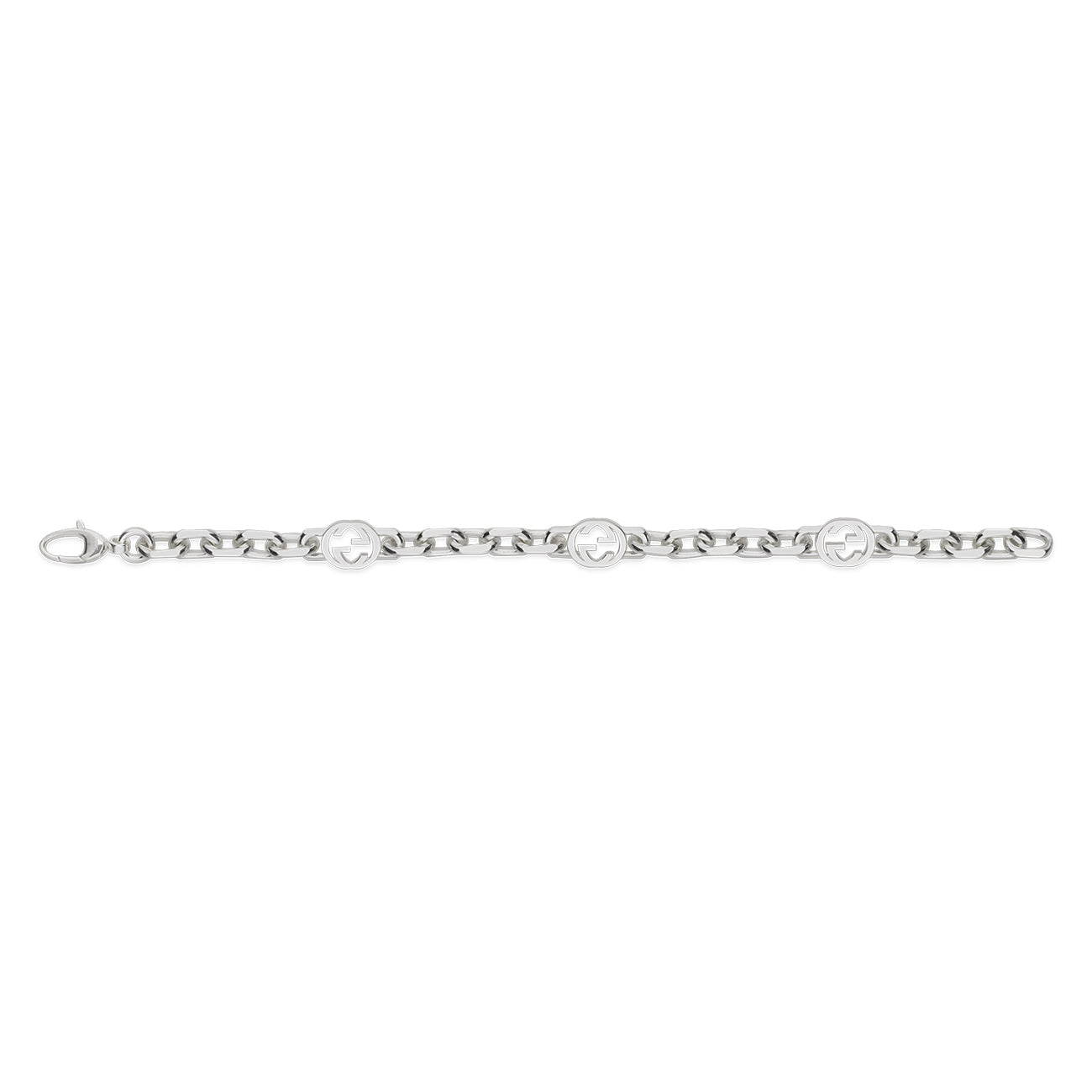 Gucci Interlocking G Silver Small Bracelet