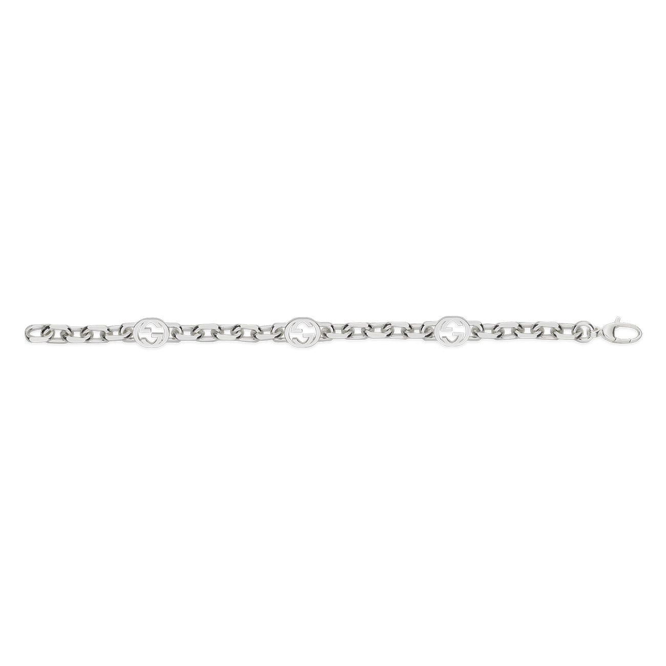 Gucci Interlocking G Silver Small Bracelet
