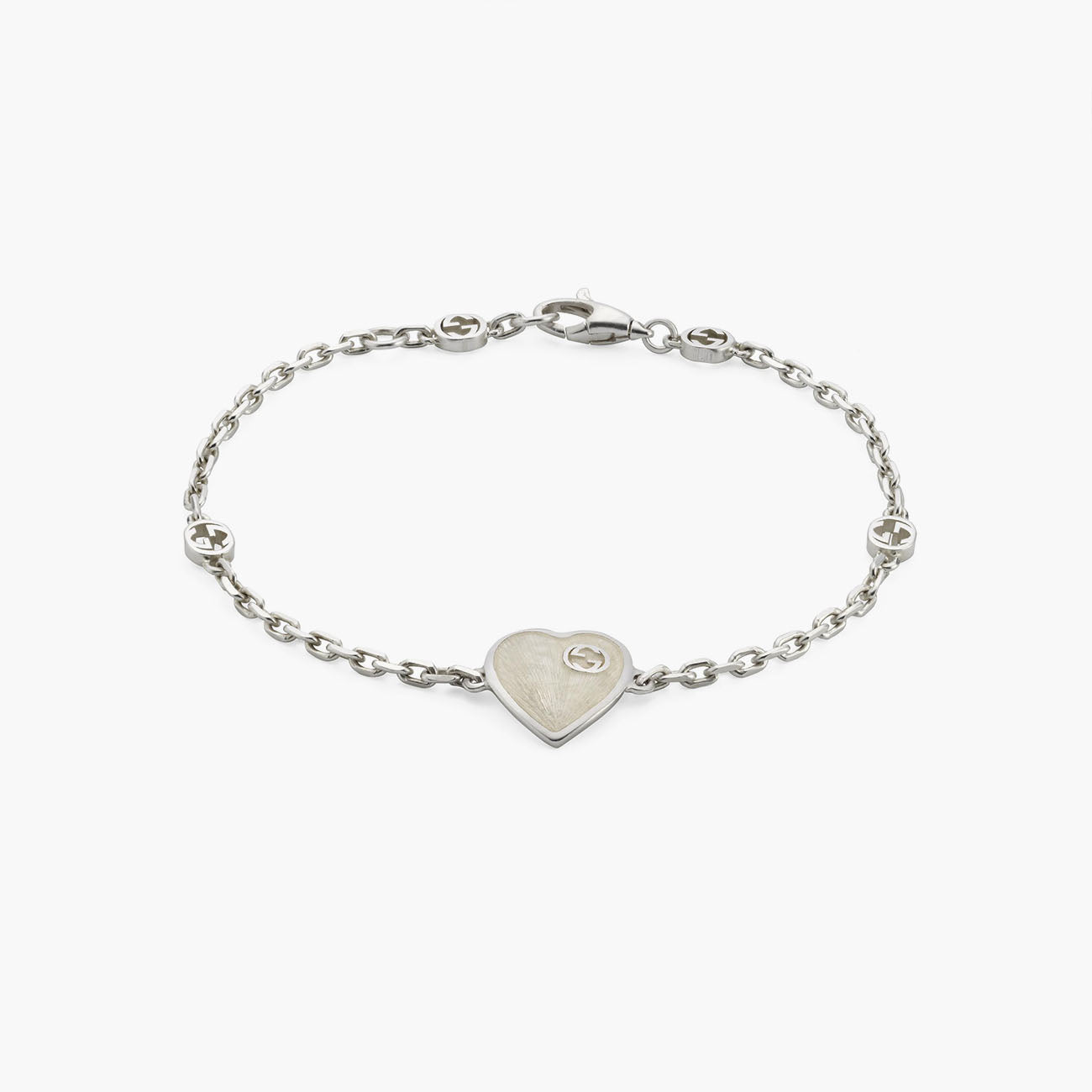 Gucci Heart Bracelet with Interlocking G