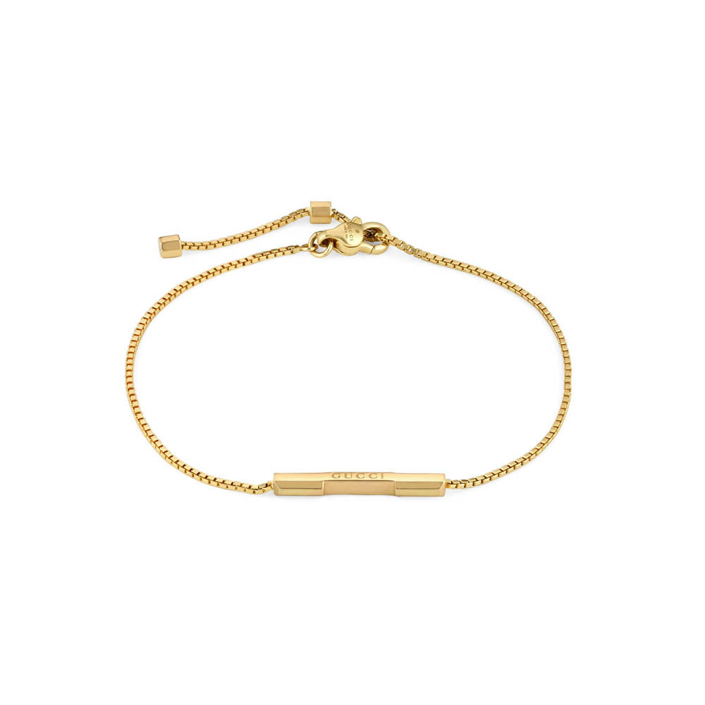 Gucci Link to Love Yellow Gold Bar Bracelet