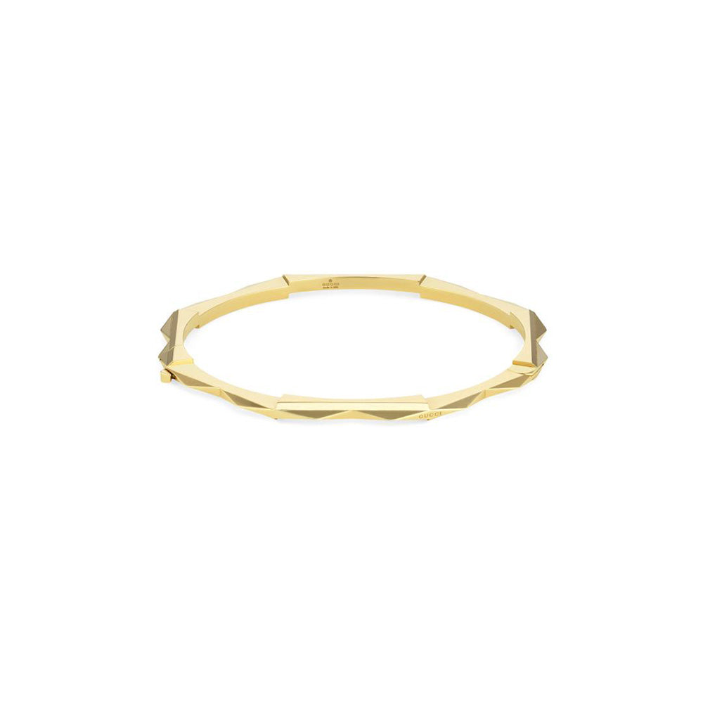 Gucci Link to Love Studded Bracelet In Yellow Gold