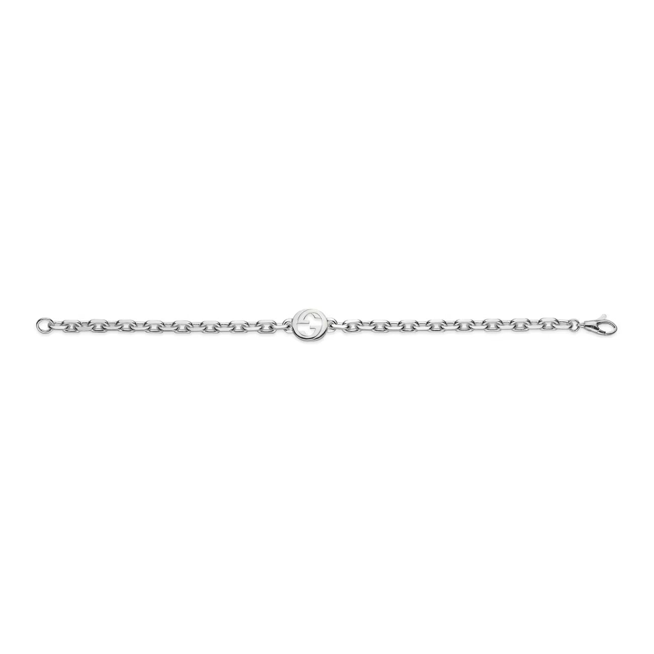 Gucci Interlocking G Silver Chain Bracelet