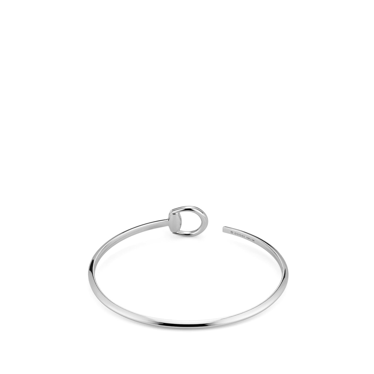 Gucci Horsebit Demi Diamond Pavé Slim Bangle Bracelet