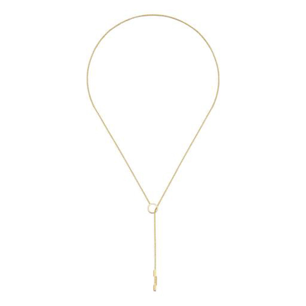 Gucci Link To Love Lariat Necklace in Yellow Gold