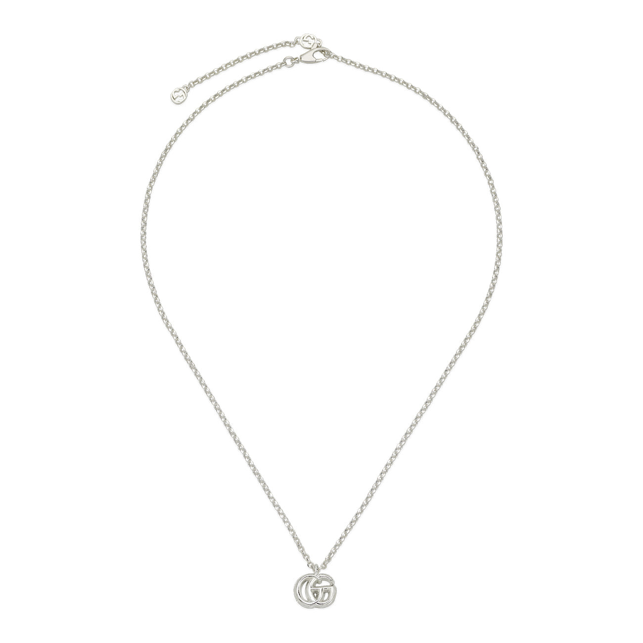 Gucci GG Marmont Chain Necklace in Sterling Silver