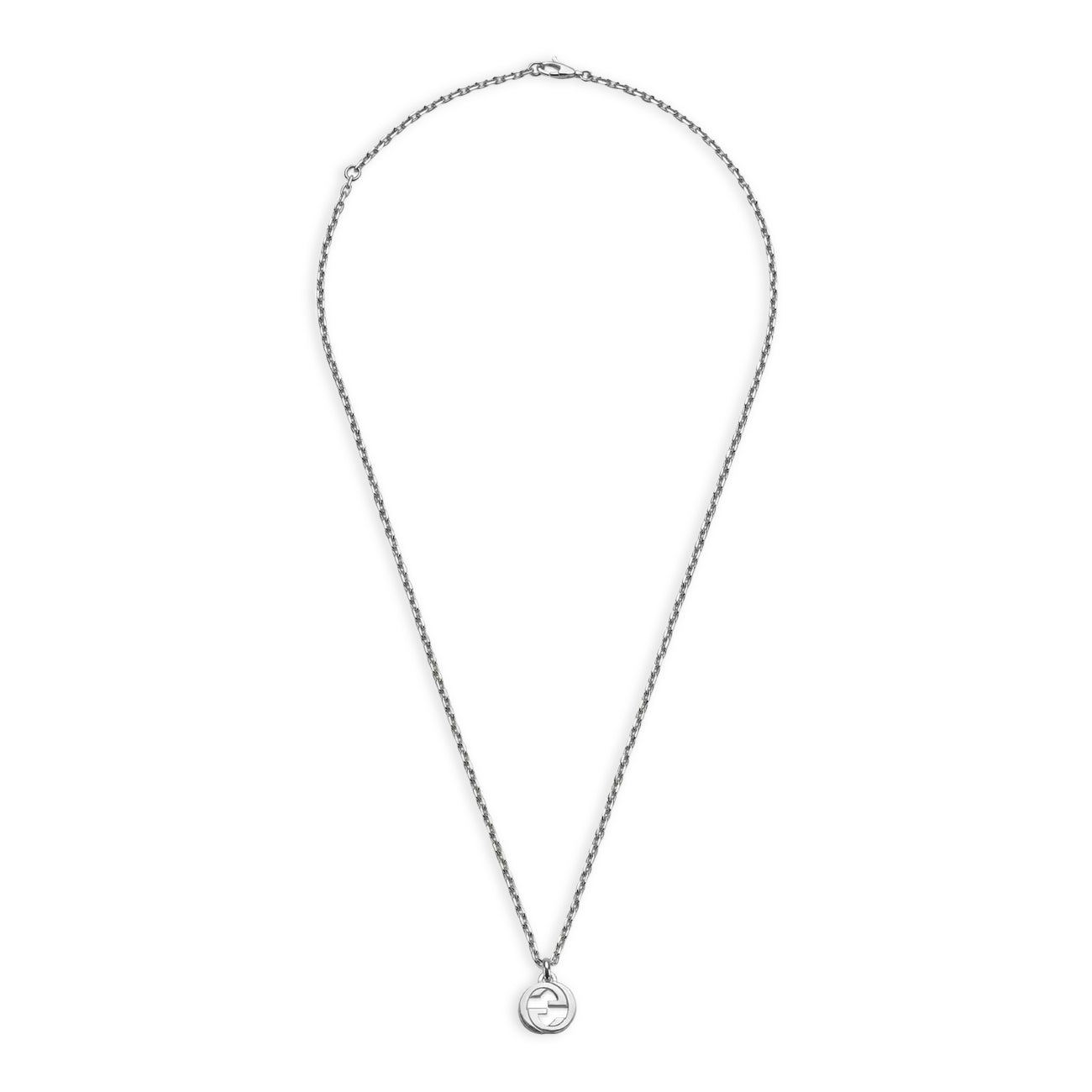 Gucci Interlocking G Silver Necklace