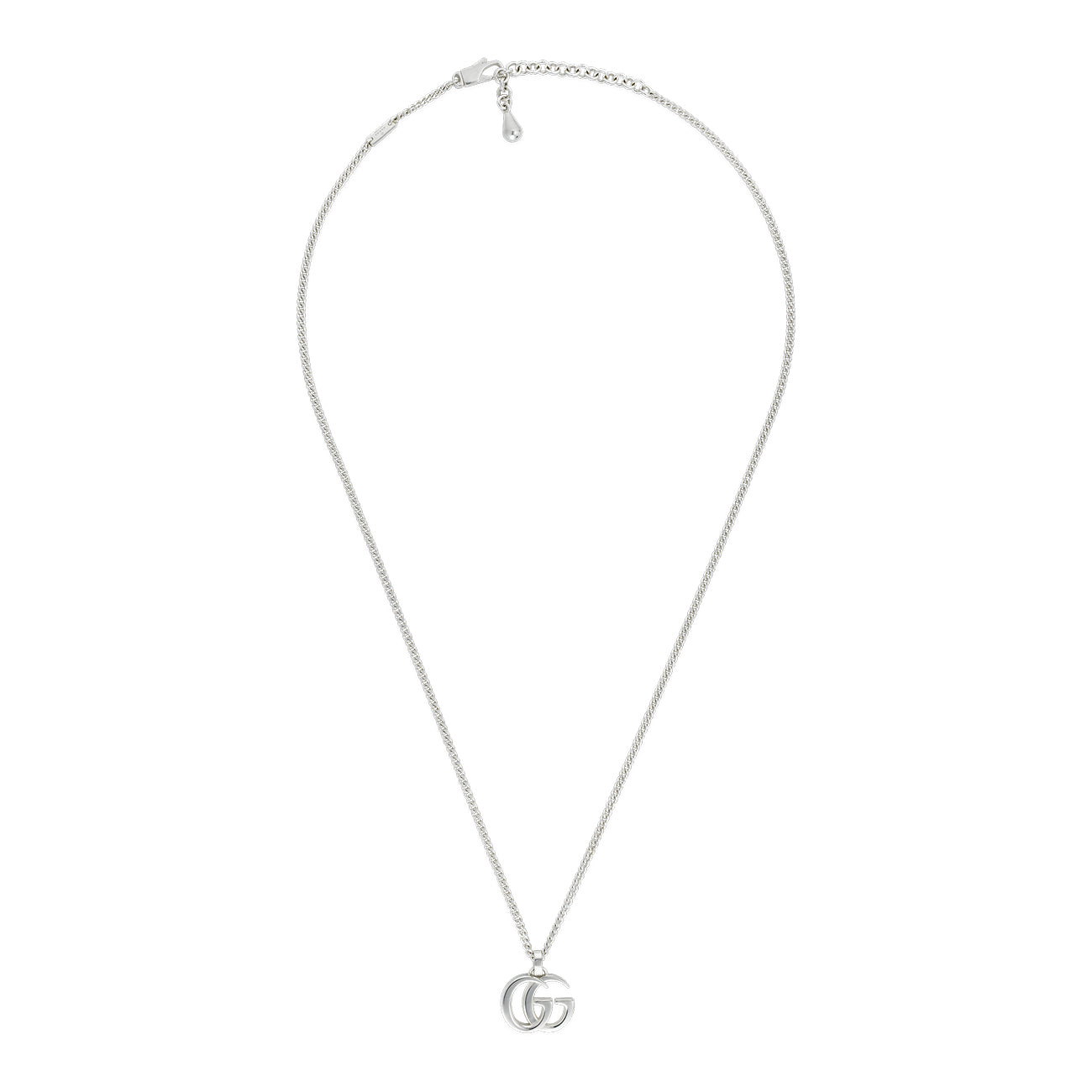 Gucci GG Marmont Silver Pendant Necklace