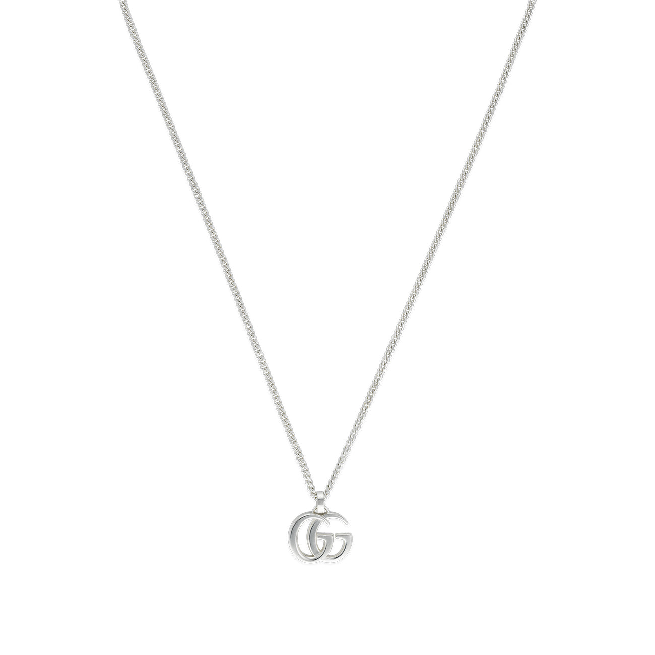 Gucci GG Marmont Silver Pendant Necklace