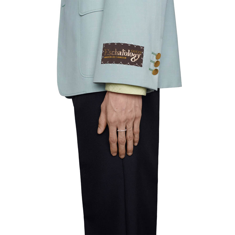 Gucci Link to Love White Gold Diamond Ring