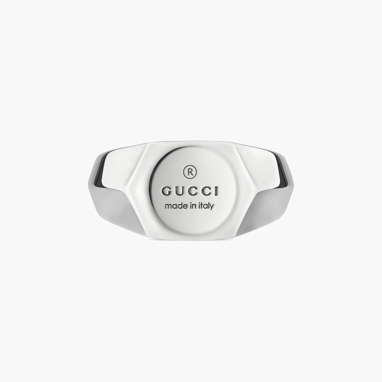 Gucci Trademark Hexagon Signet Ring
